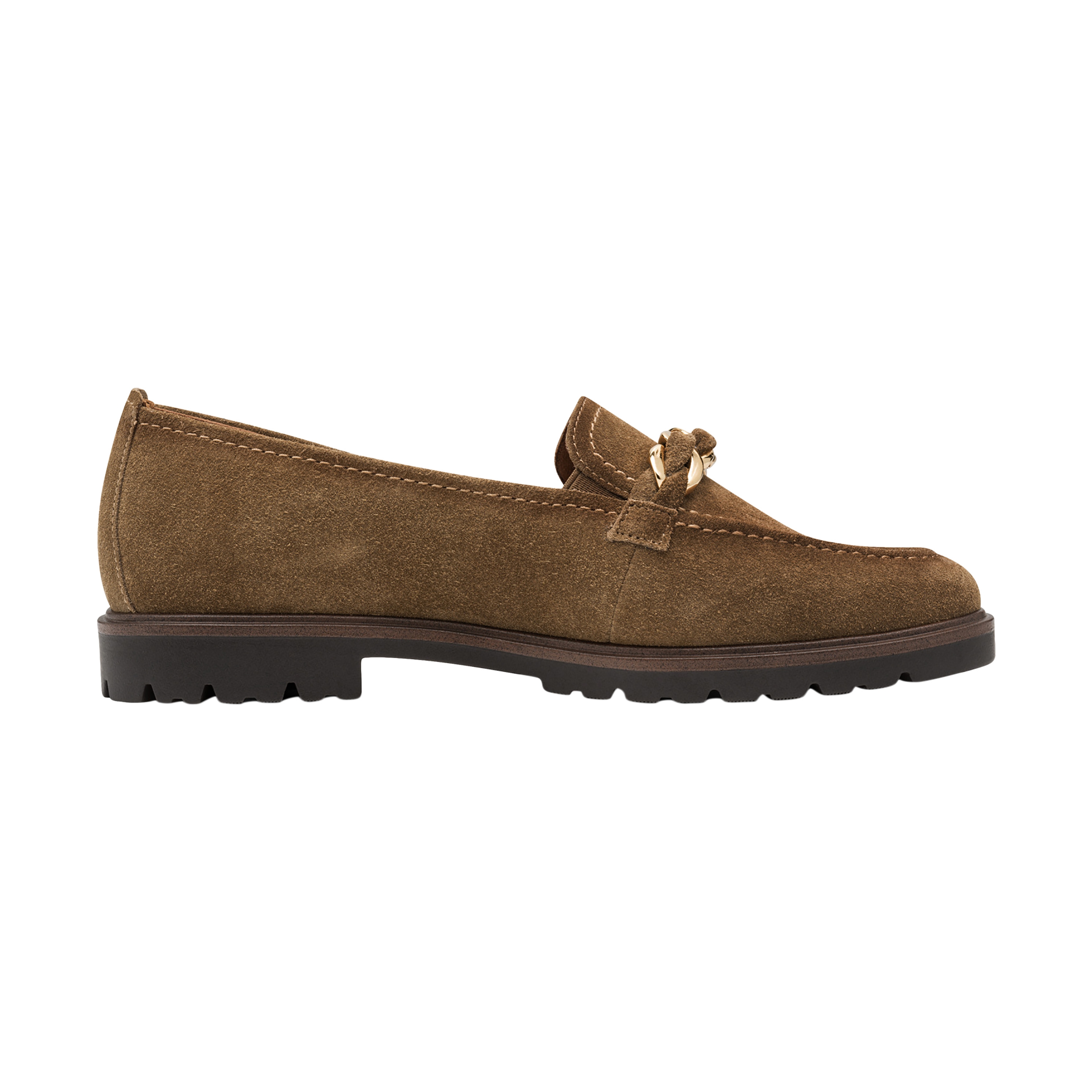 Leather moccasins TAMARIS Brown