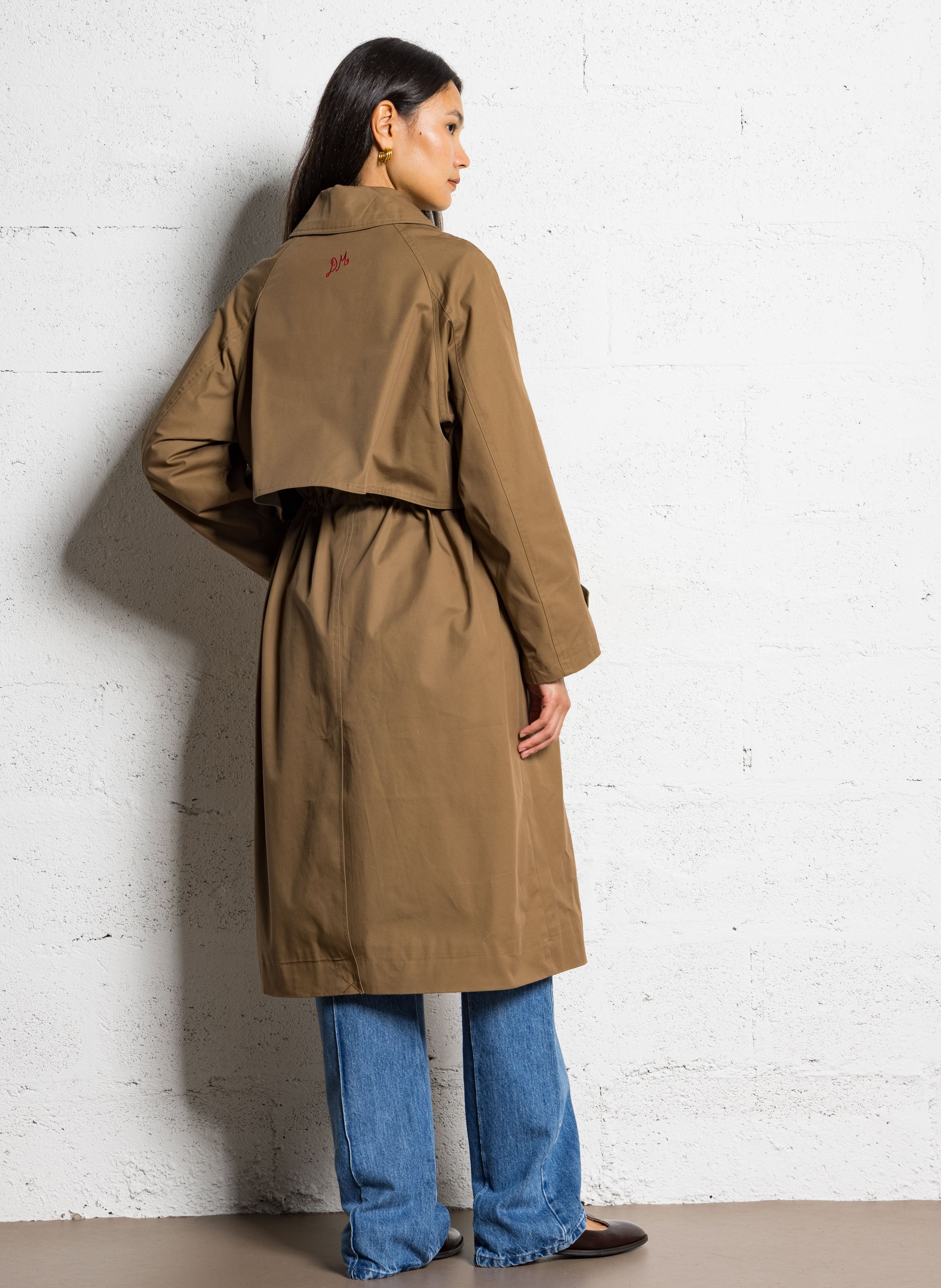 Trench oversize en coton DAMSON MADDER Marron