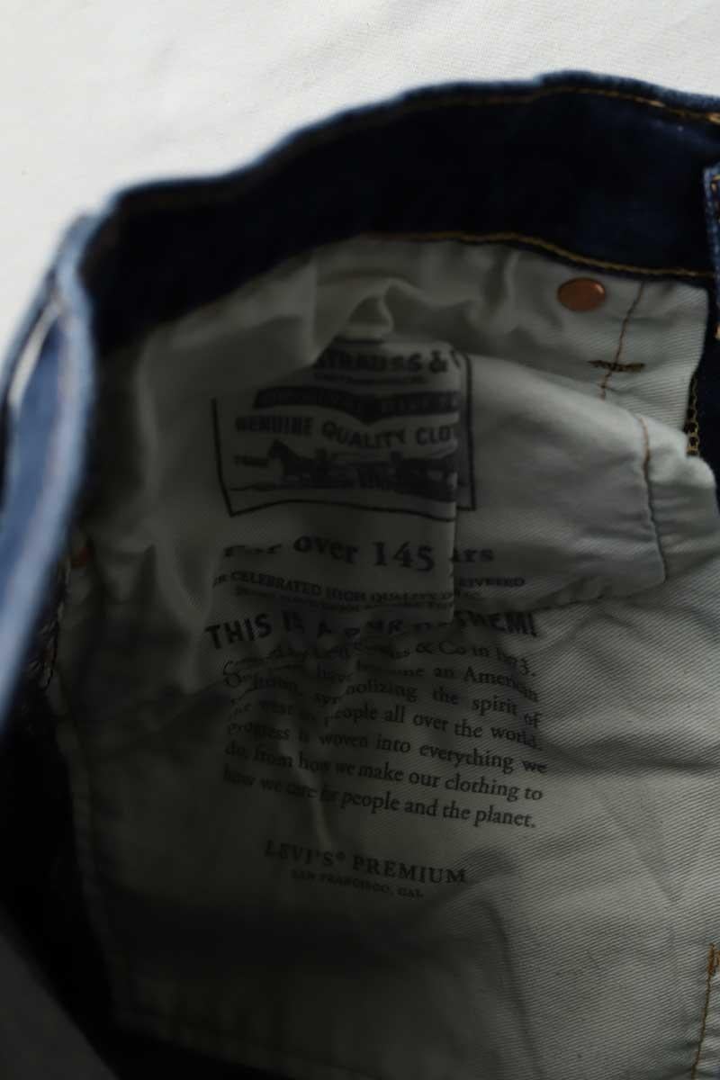 Cotton straight jeans LEVI'S - Seconde main Blue