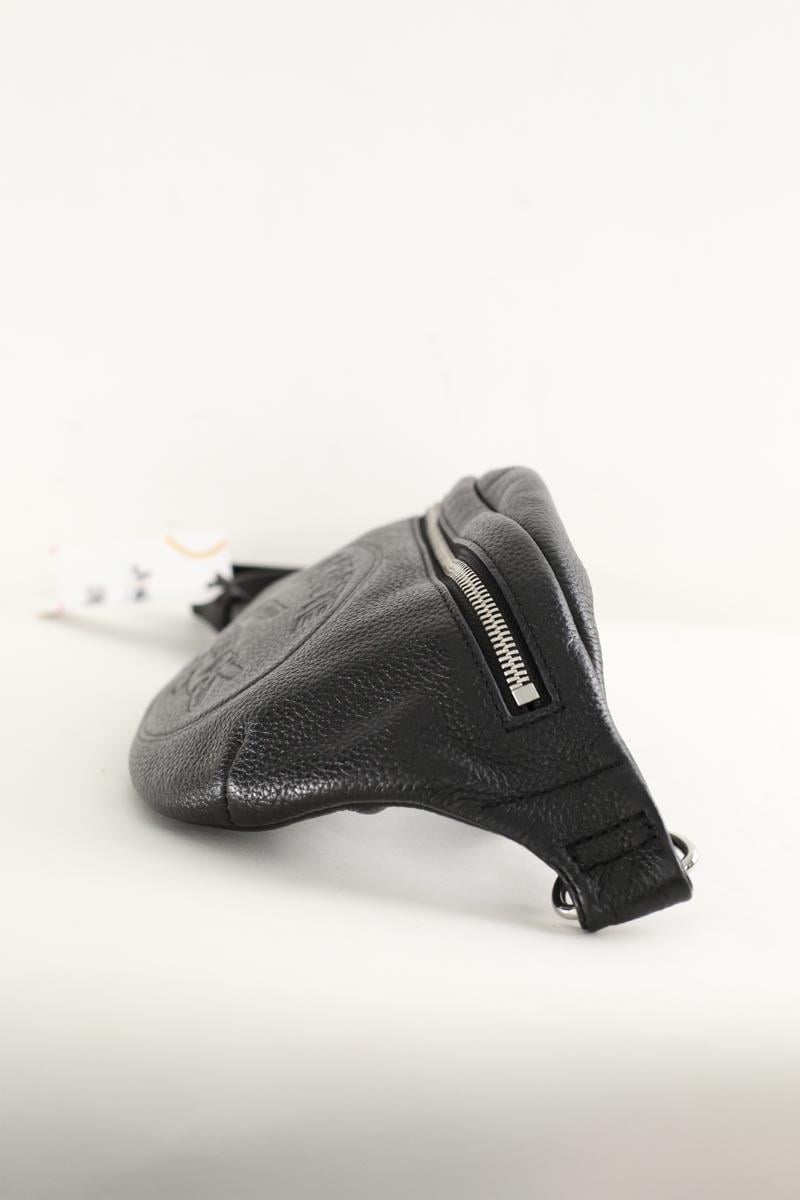 Printed canvas waist bag LACOSTE - SECONDE MAIN Black