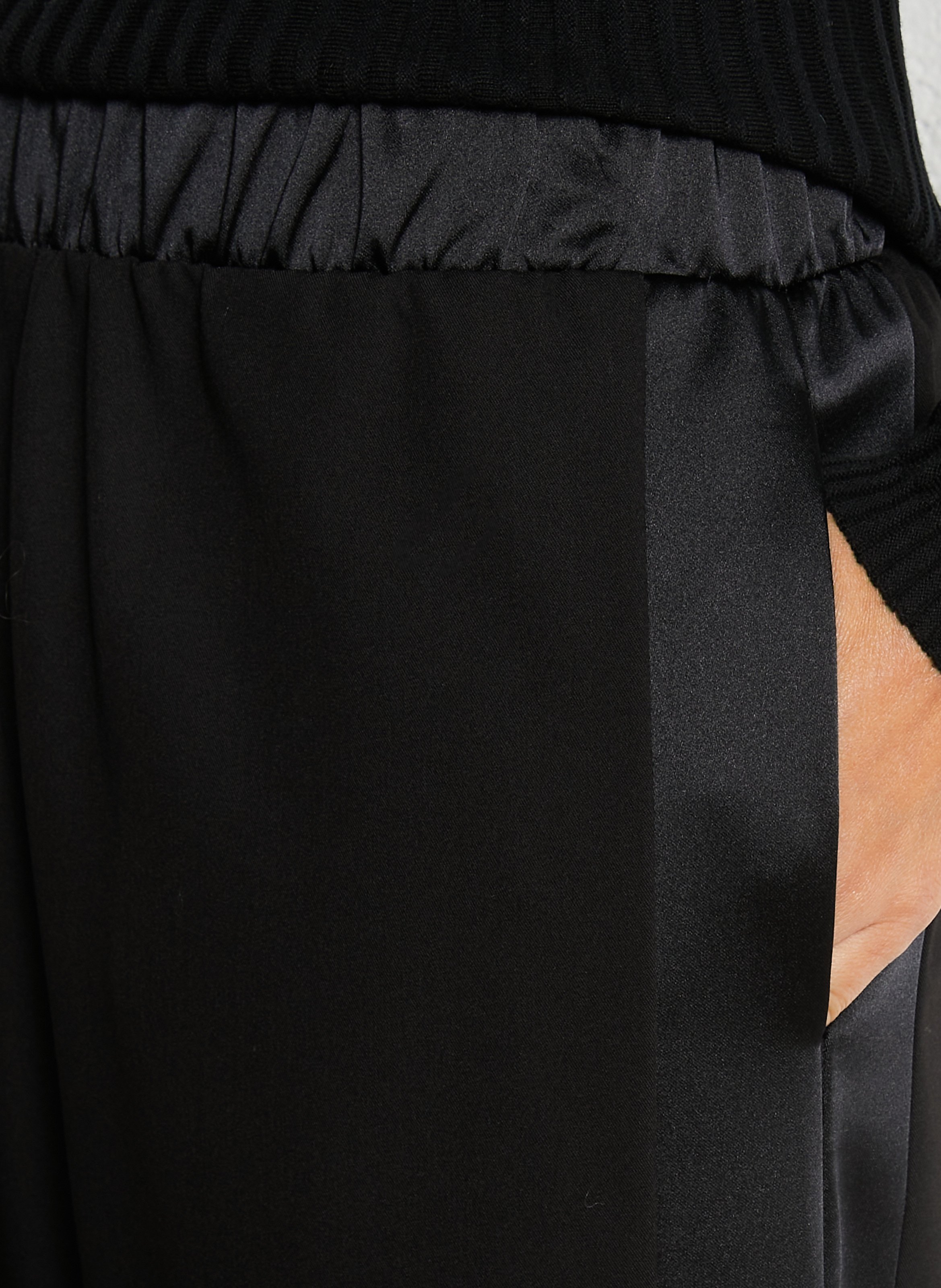 Pantalon large taille haute IMPERIAL Noir