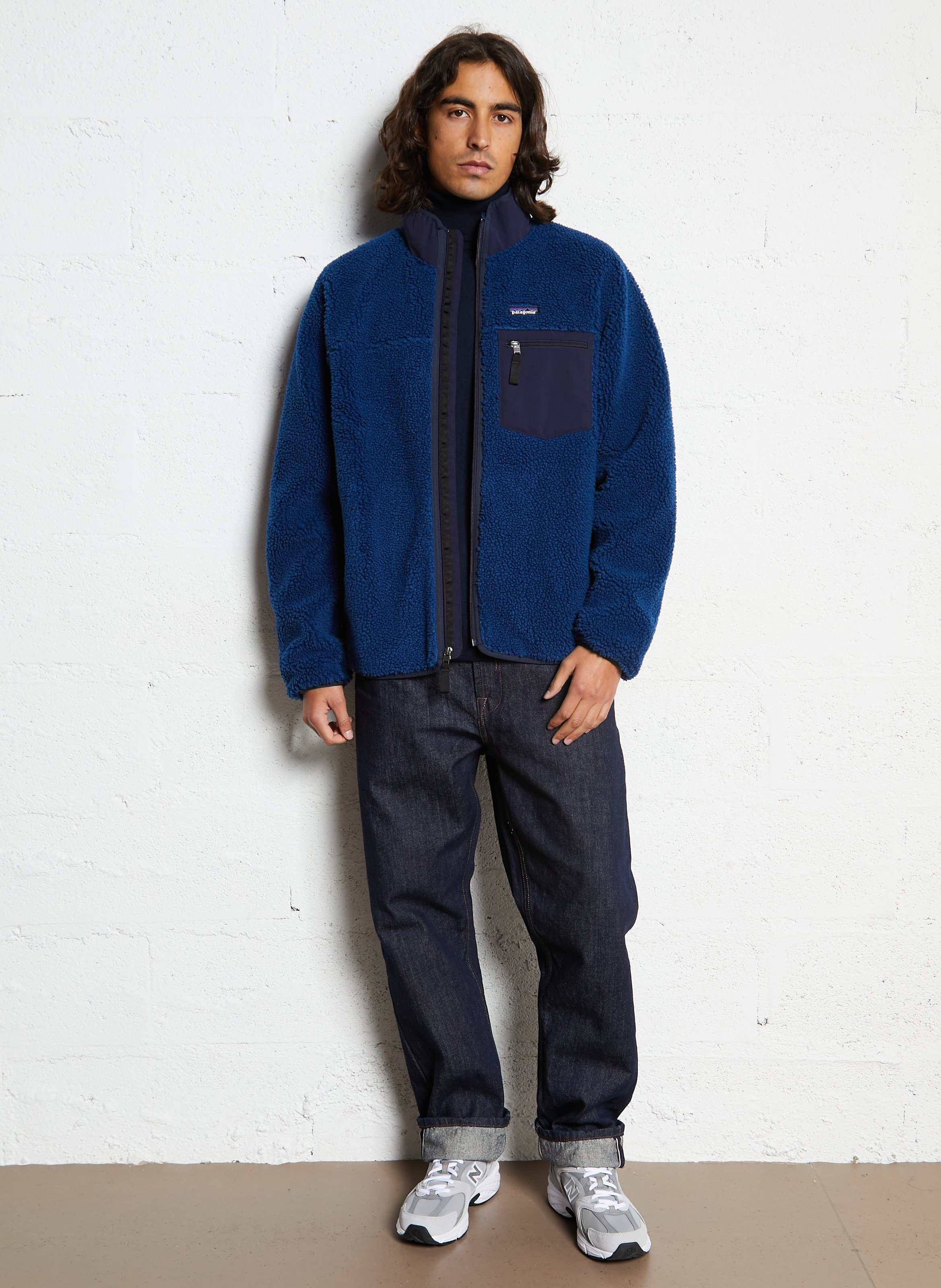 Sherpa high neck jacket PATAGONIA Blue