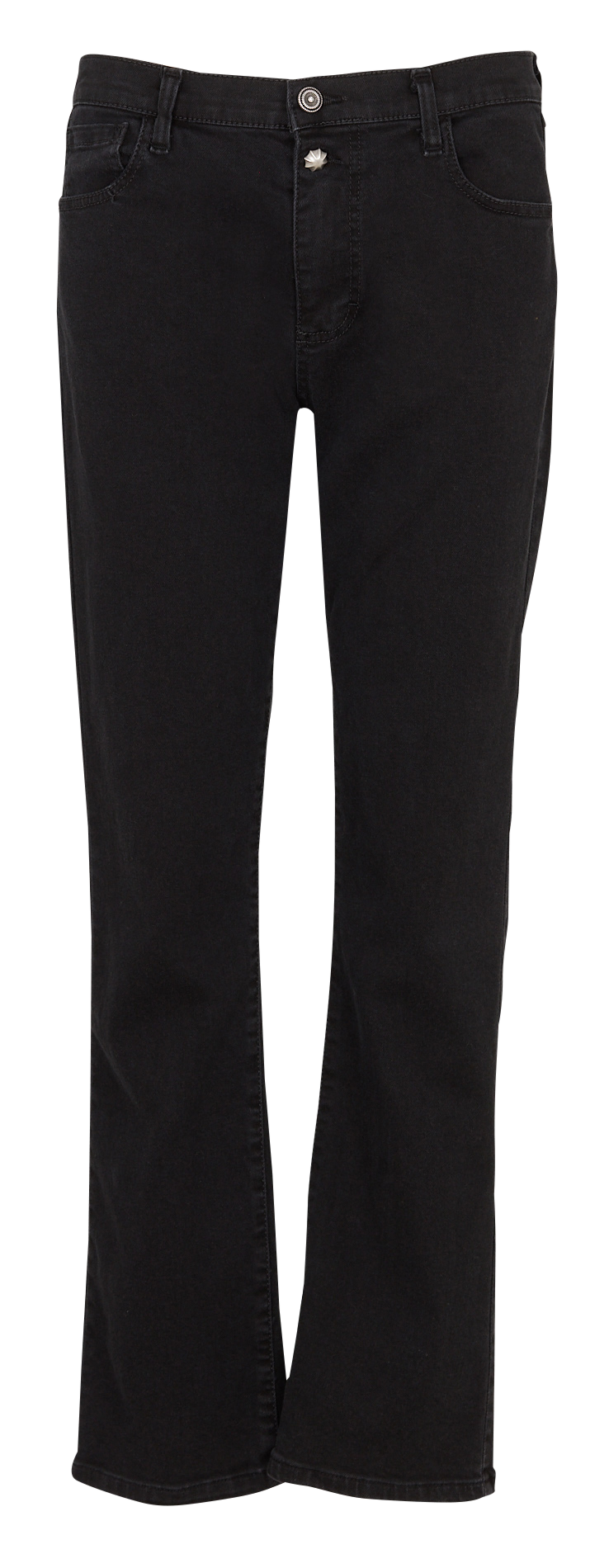 Jean droit en coton mélangé PLEASE Noir