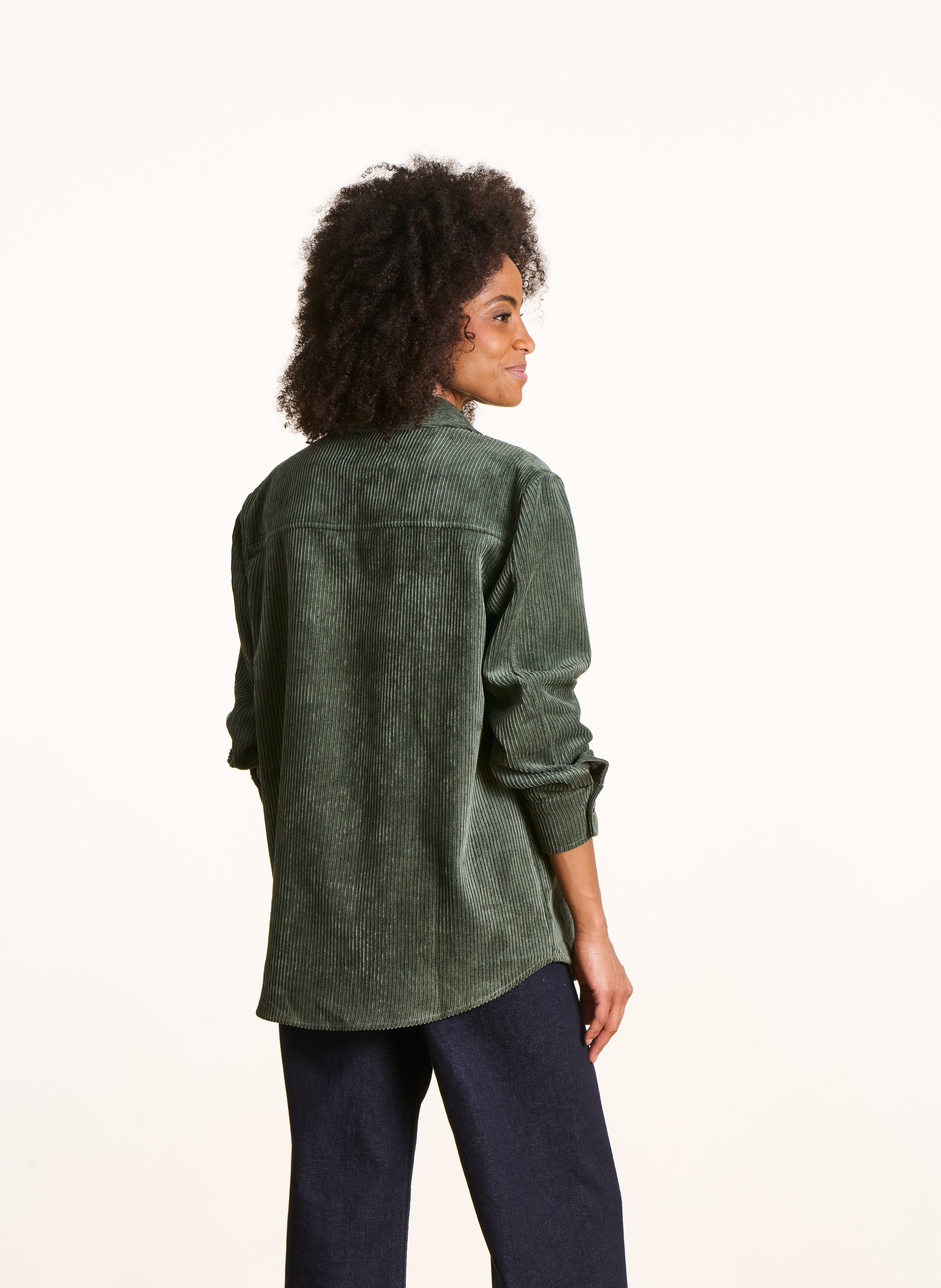 Chemise col classique  LA FEE MARABOUTEE Vert