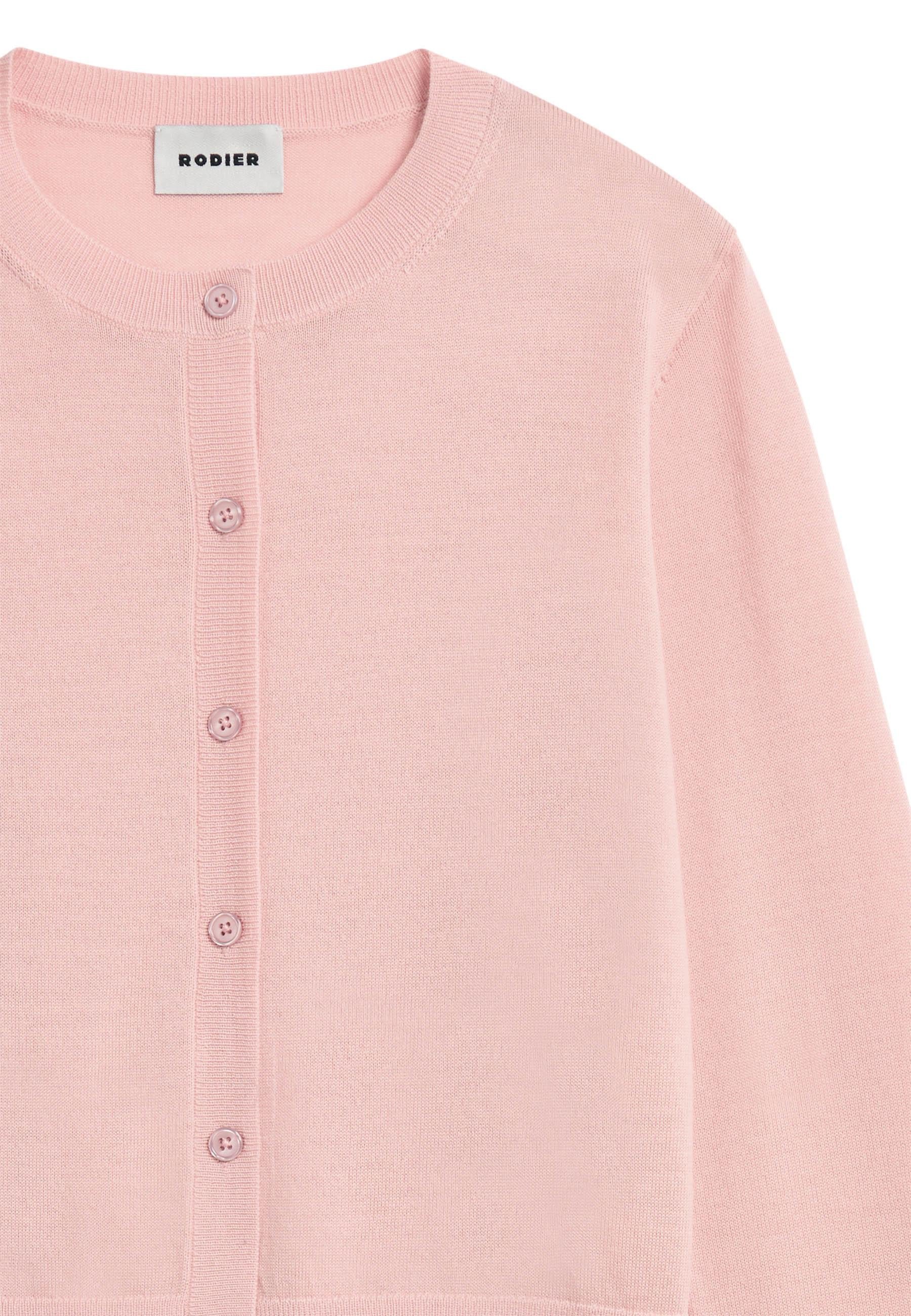 Short merino wool cardigan RODIER Pink