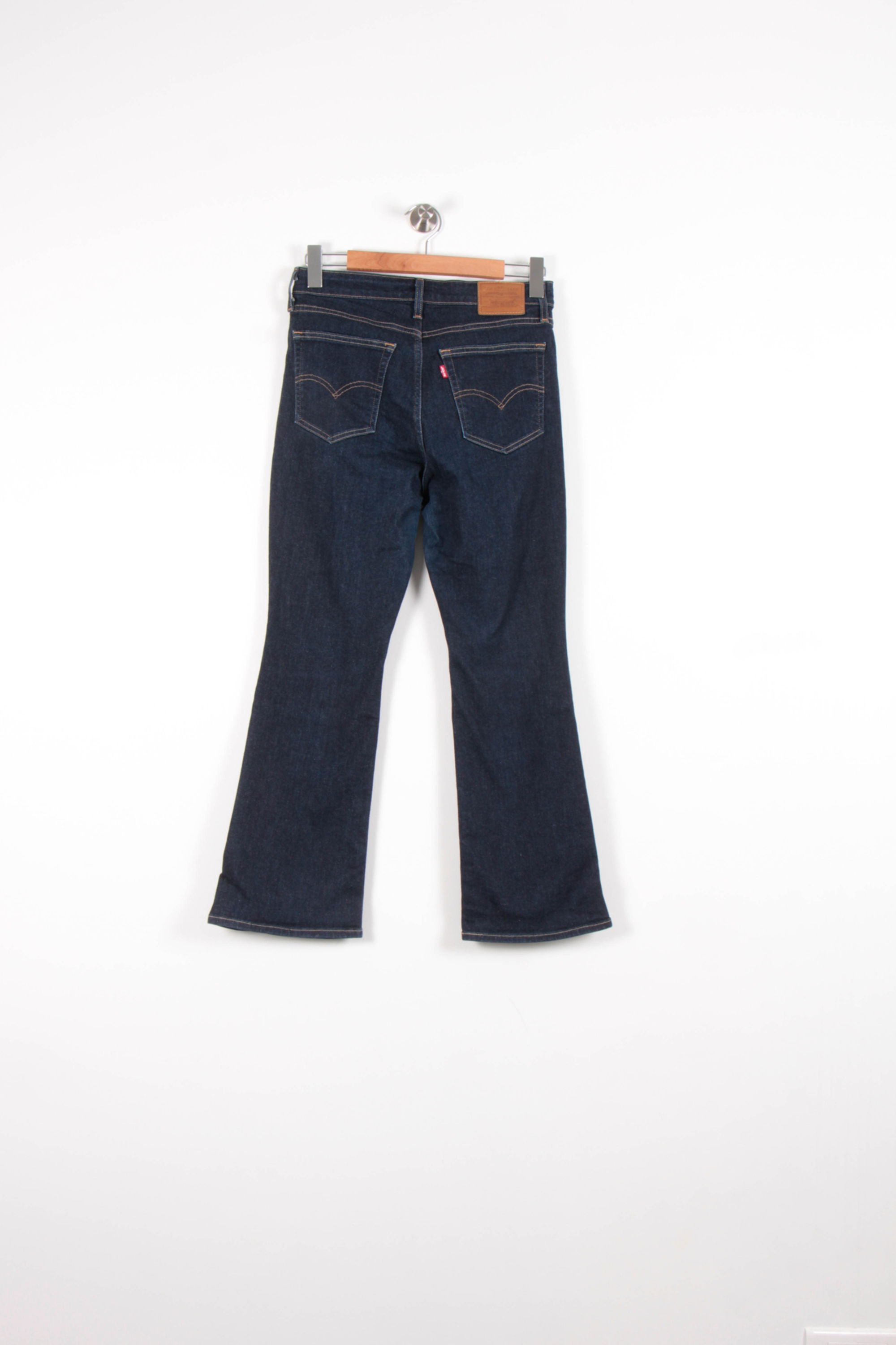 Cropped slim jeans with studs LEVI'S - Seconde main Blue