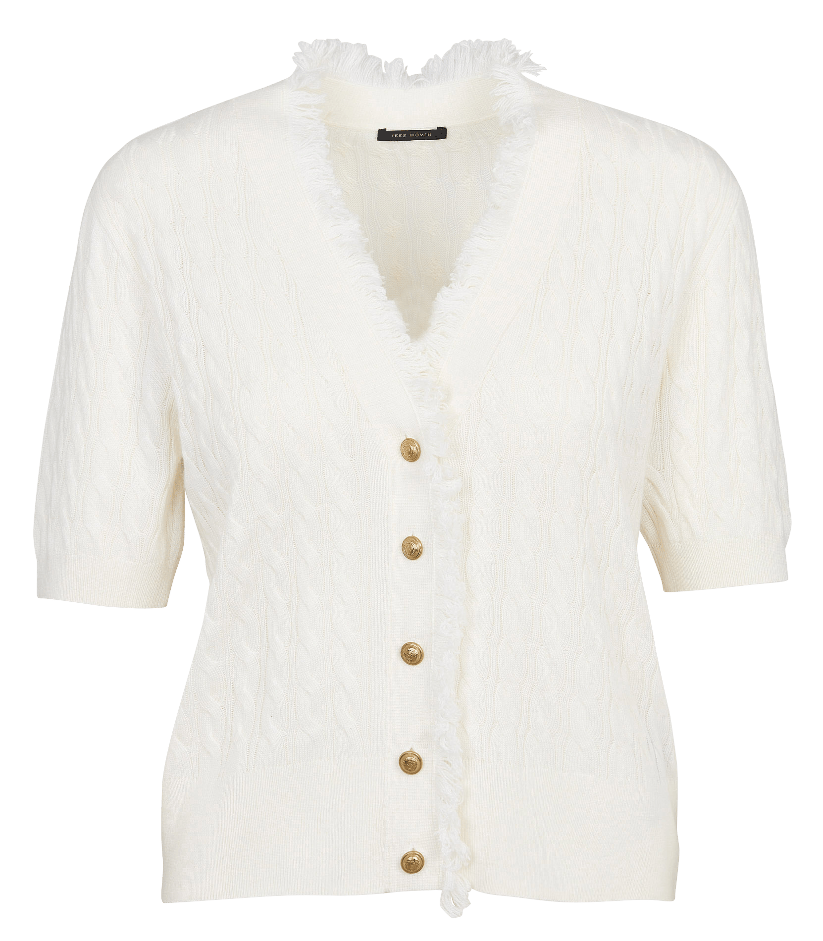 Vest met sjaalkraag IKKS Wit