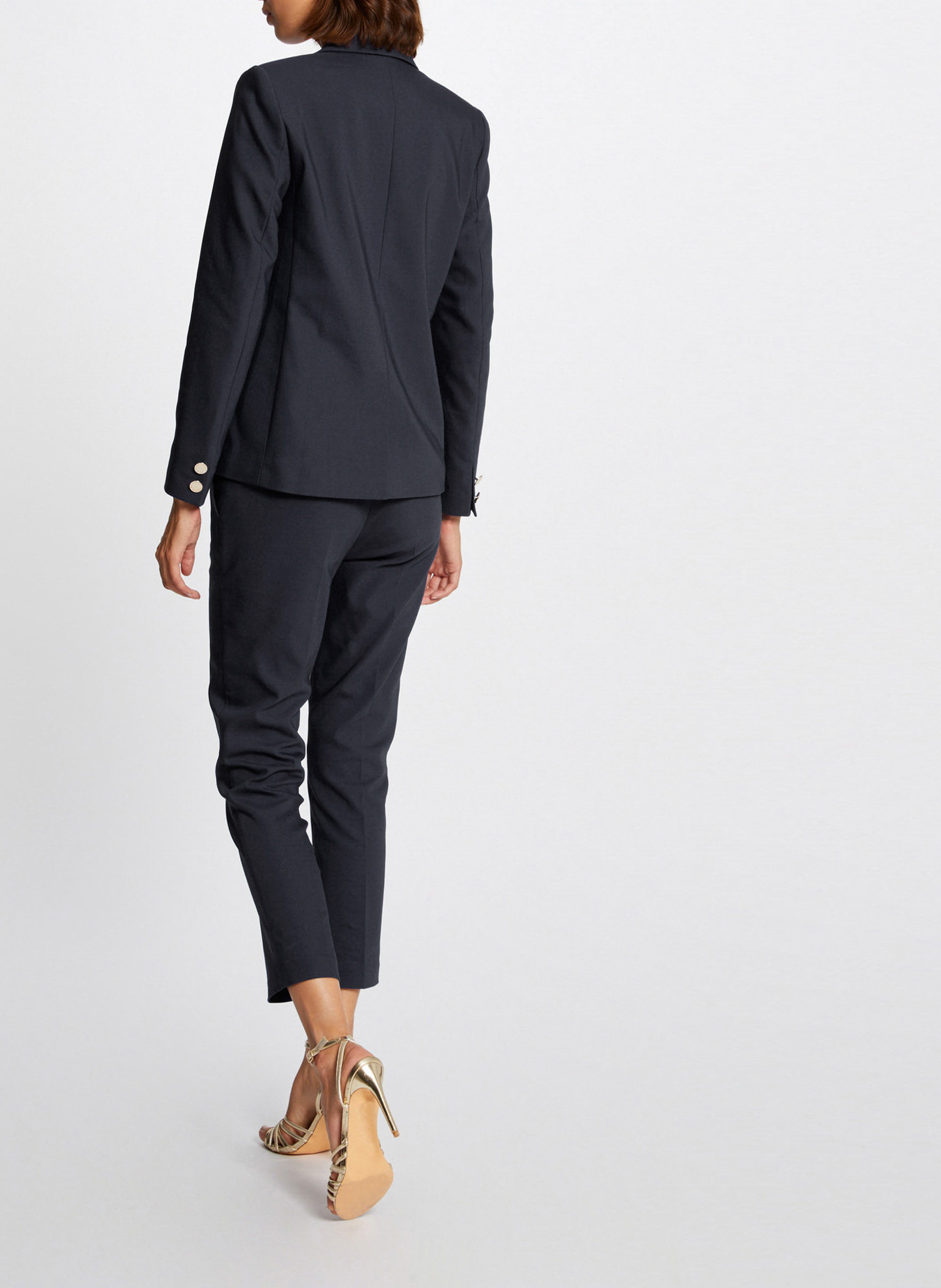 Veste tailleur droite boutonnée MORGAN Bleu