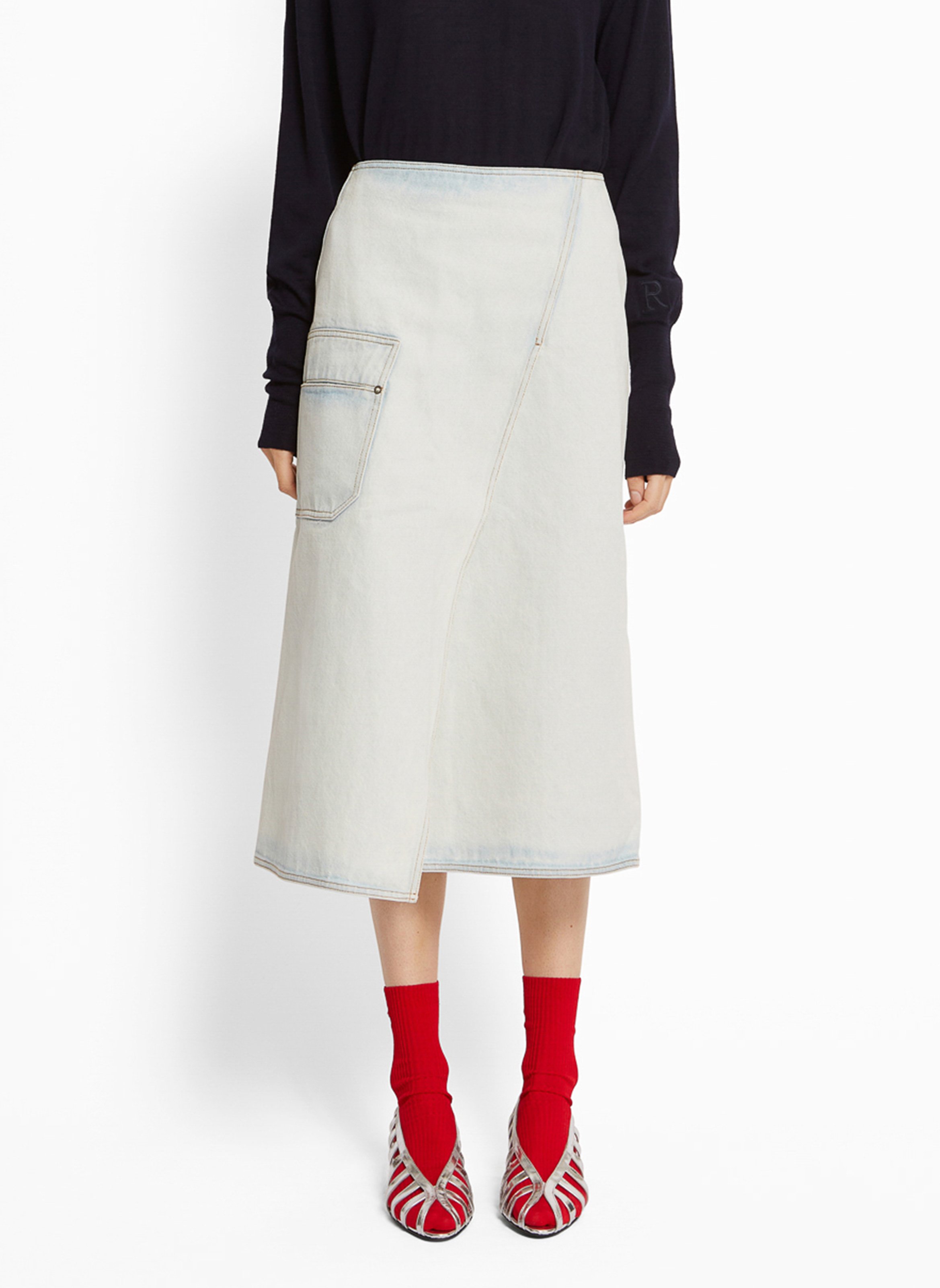 Midi-Jeansrock ROSEANNA Blau