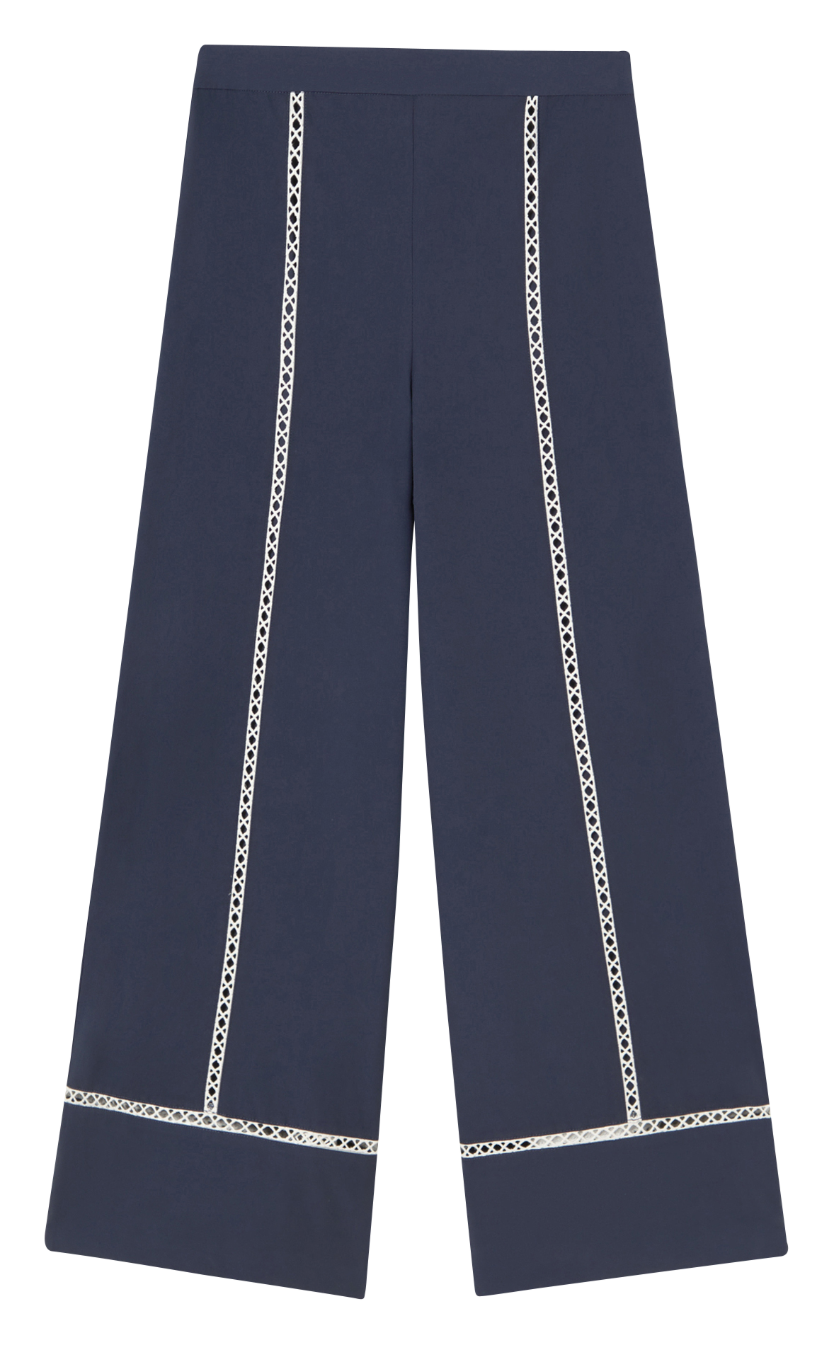 Pantalon large en coton THE TINY BIG SISTER Bleu