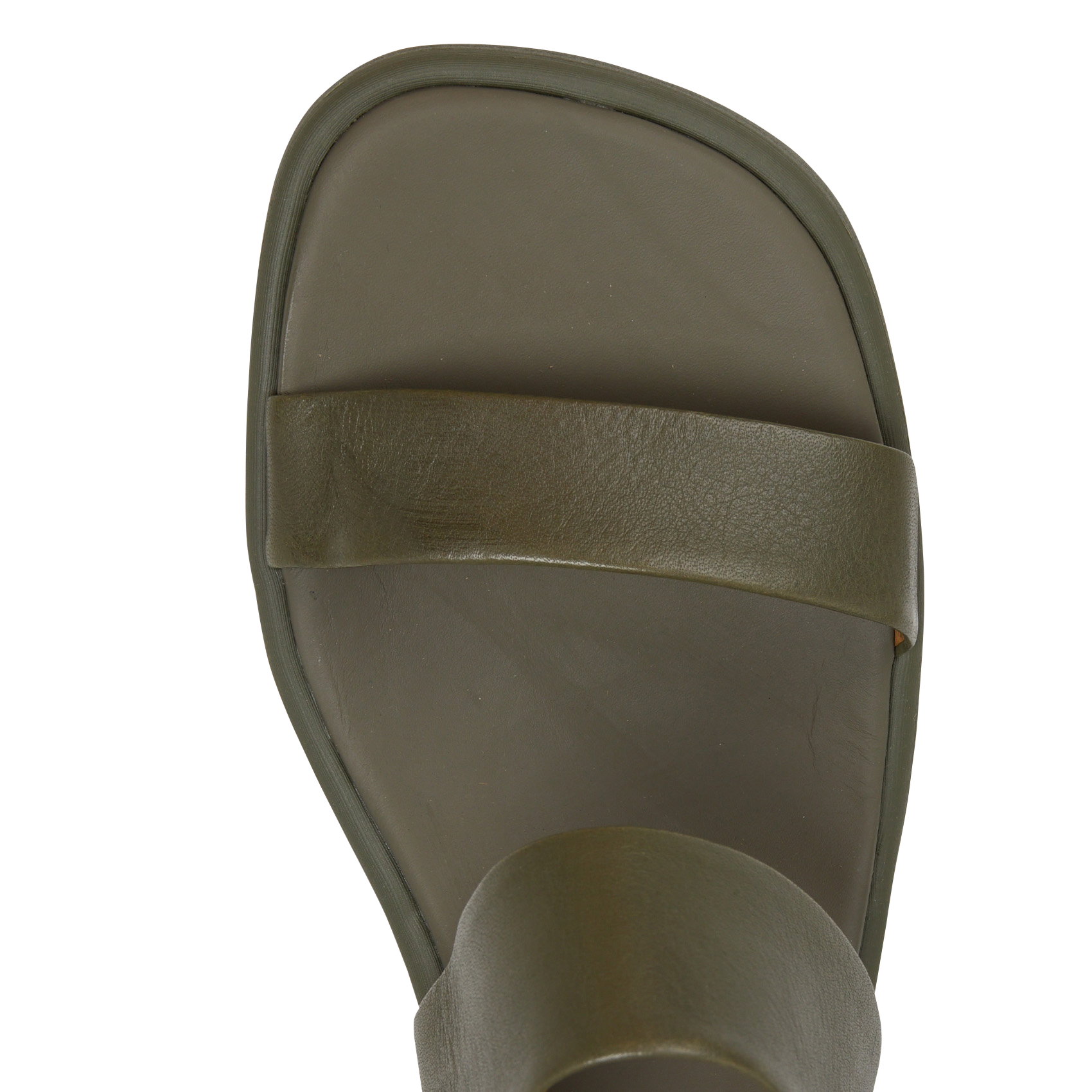 Halfhoge, leren sandalen CAMPER Groen