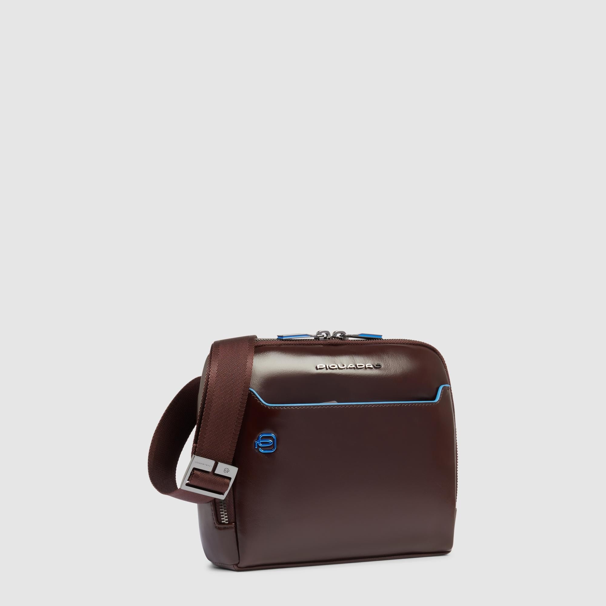 Men's leather shoulder bag Brown