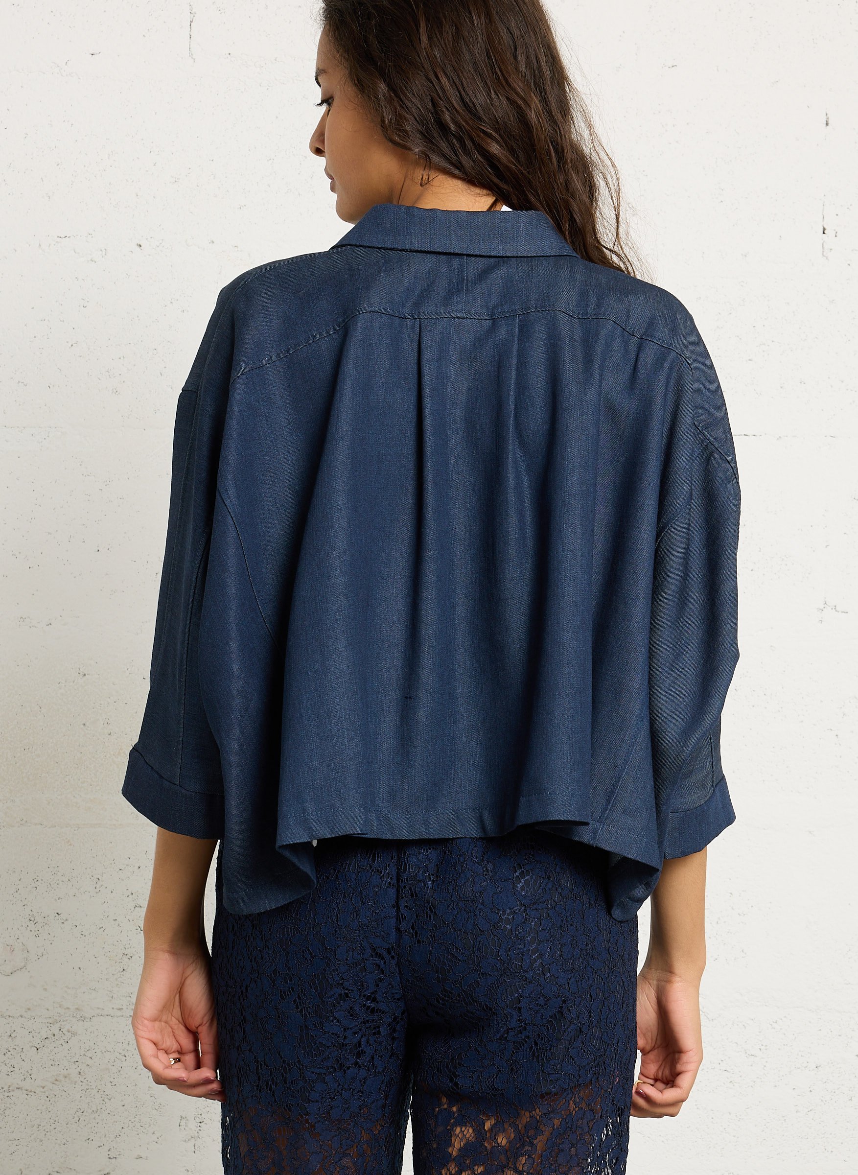 Chemise oversize col classique  IMPERIAL Bleu