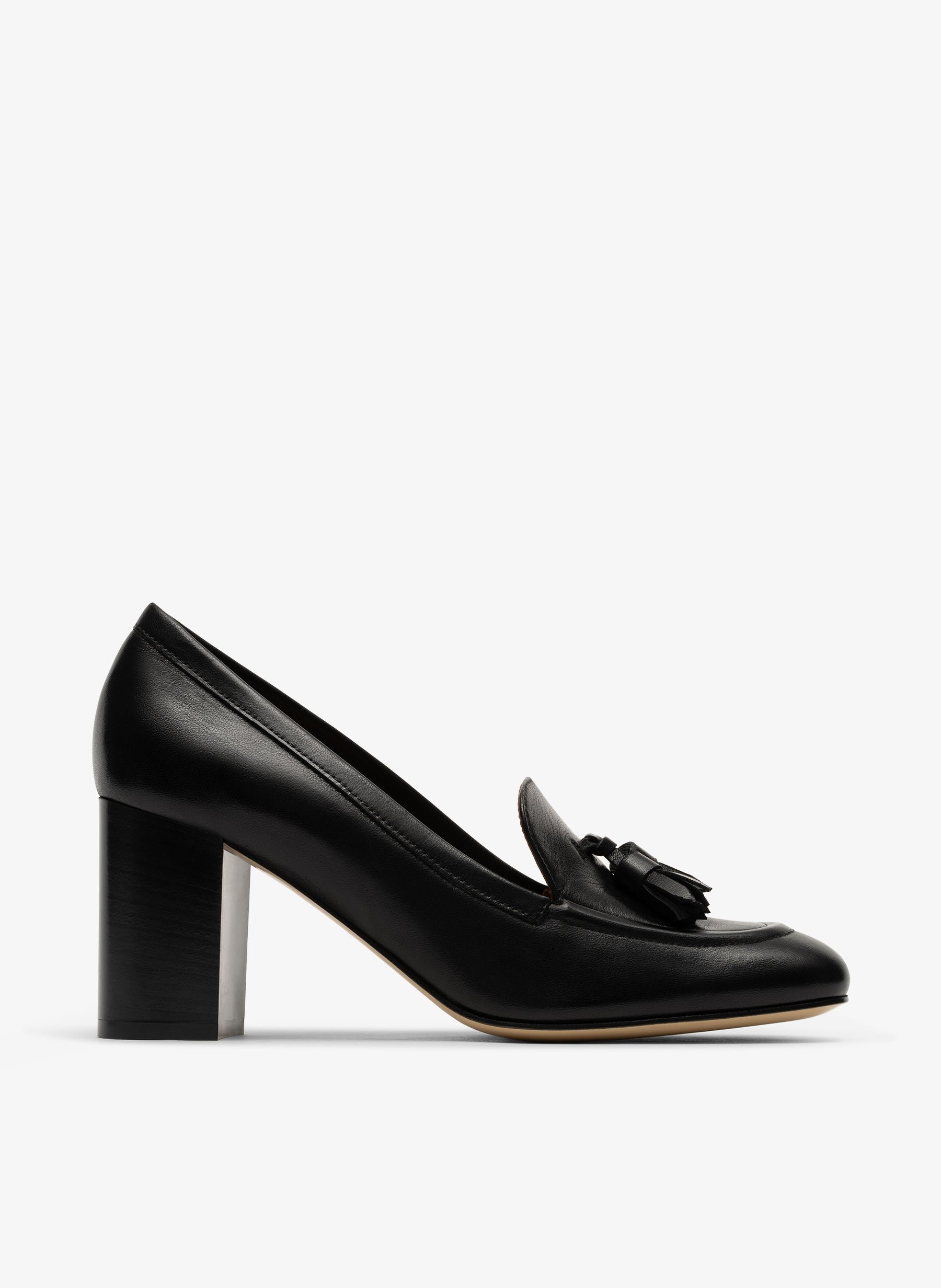 Black soft nappa leather pumps PARALLELE PARIS Black