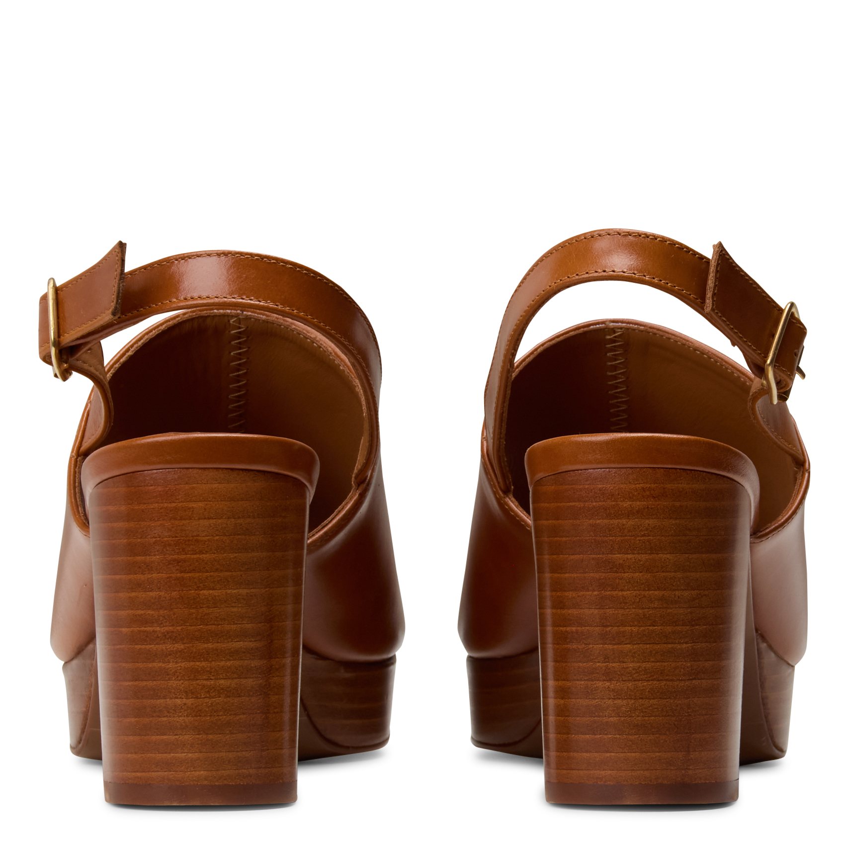Alice - Ledersandalen mit Absatz RIVECOUR Braun