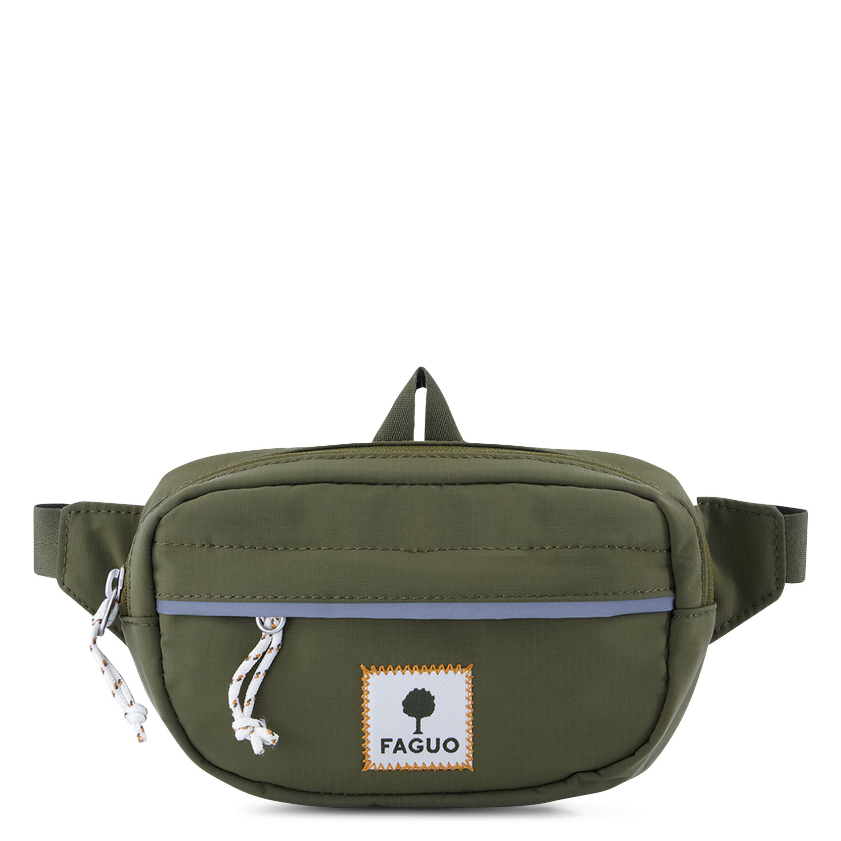 Sac banane zippé uni FAGUO Bleu
