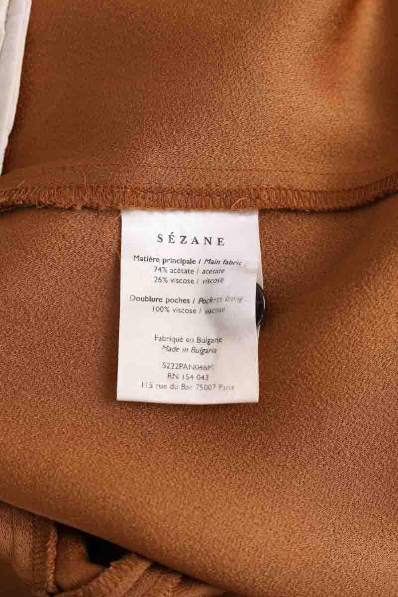 Wide-leg pants SEZANE - Seconde main Brown