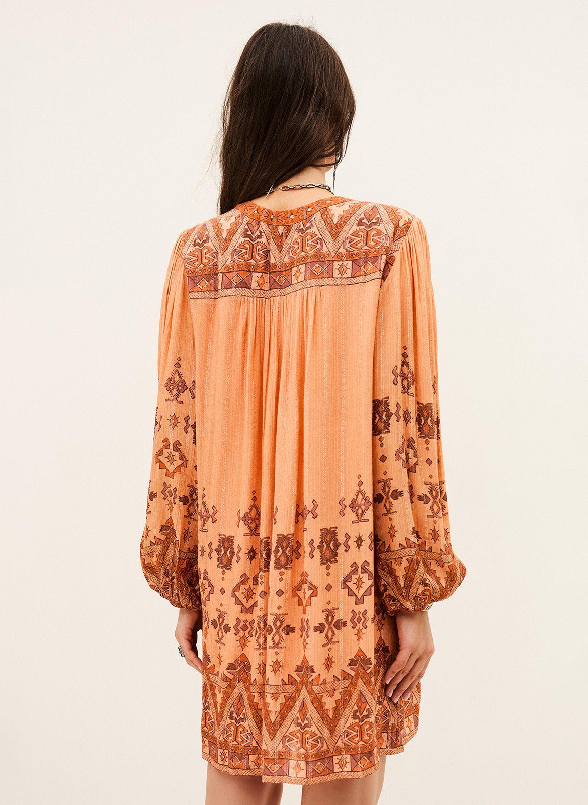Robe courte imprimée BA&SH Orange