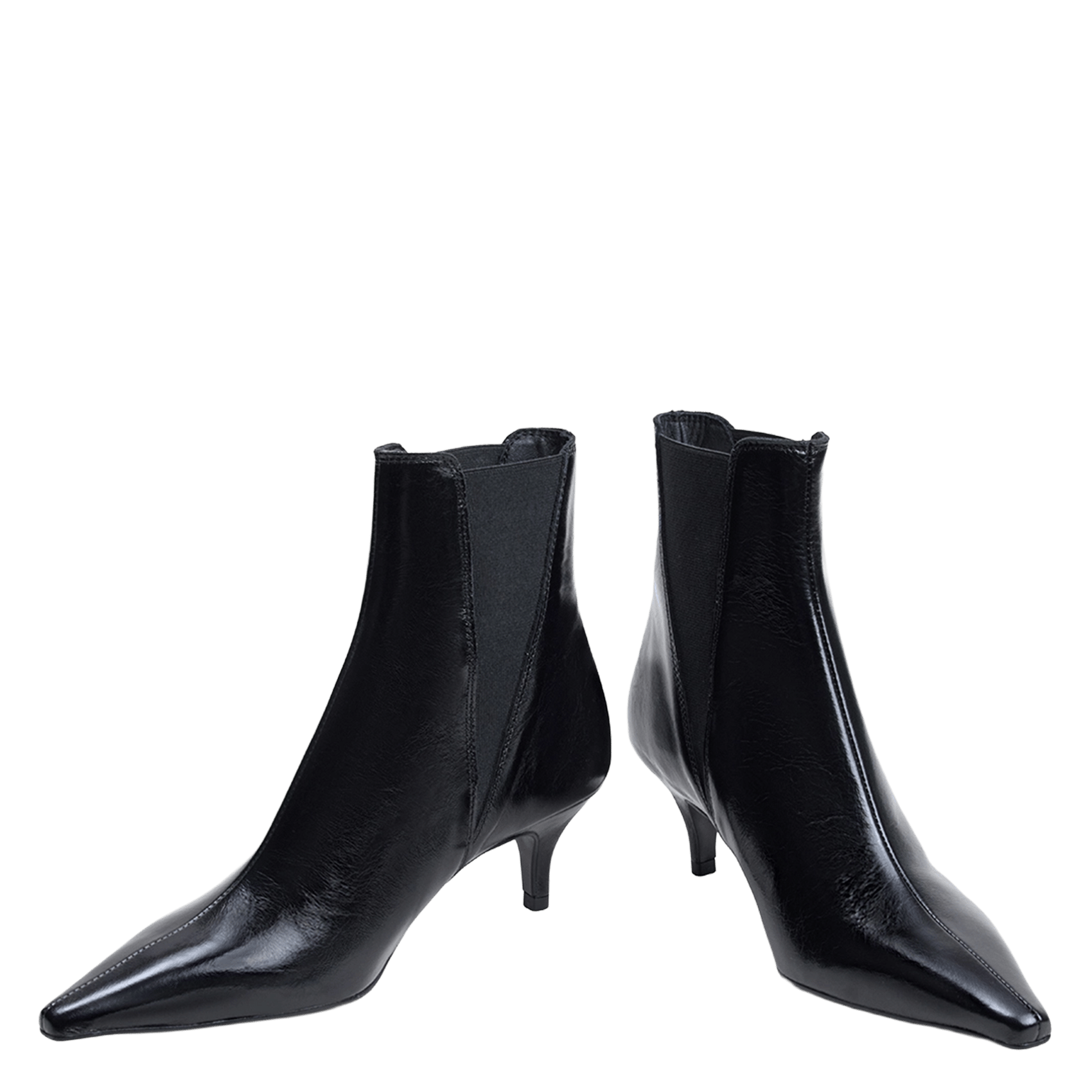 Leather mid-calf boots | Black JONAK Women