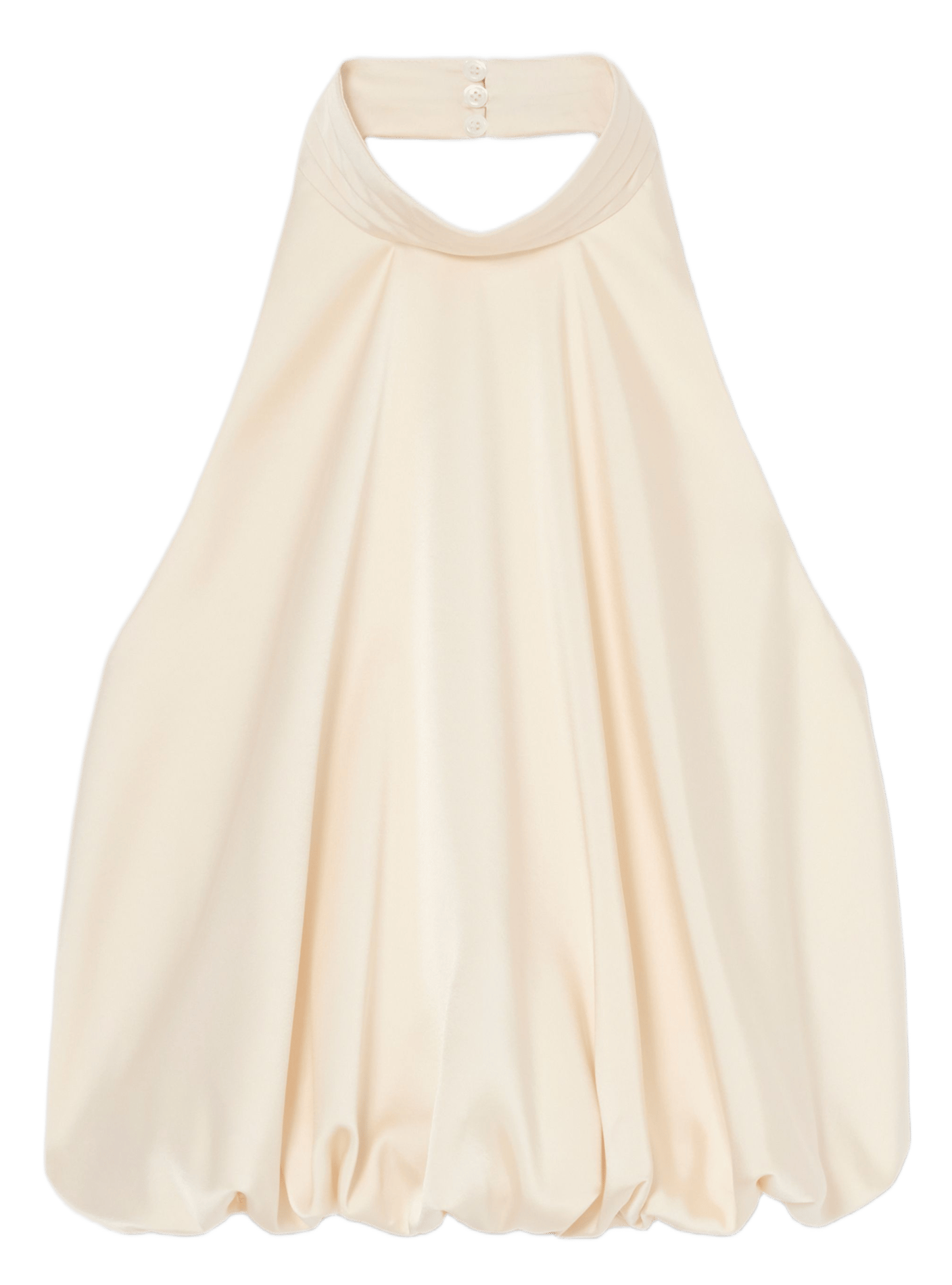 Mouwloze top met open rug in effen kleur CLAUDIE PIERLOT Wit