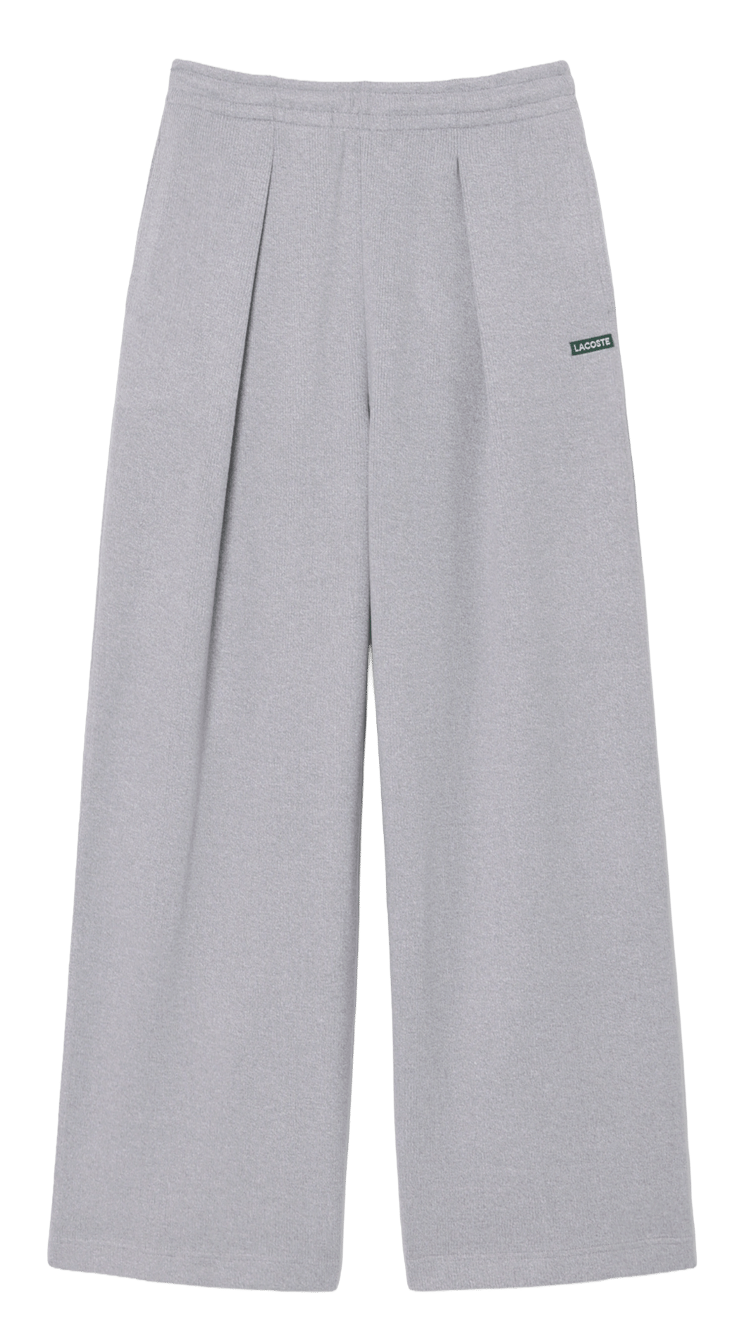 Jogging droit en coton mélangé LACOSTE Gris