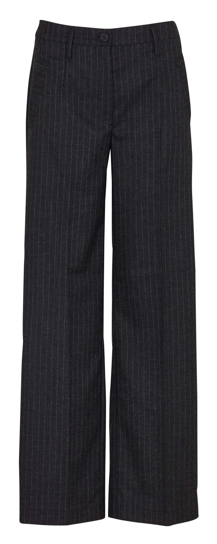 Rechte gestreepte pantalon met klassieke snit NICE THINGS Grijs