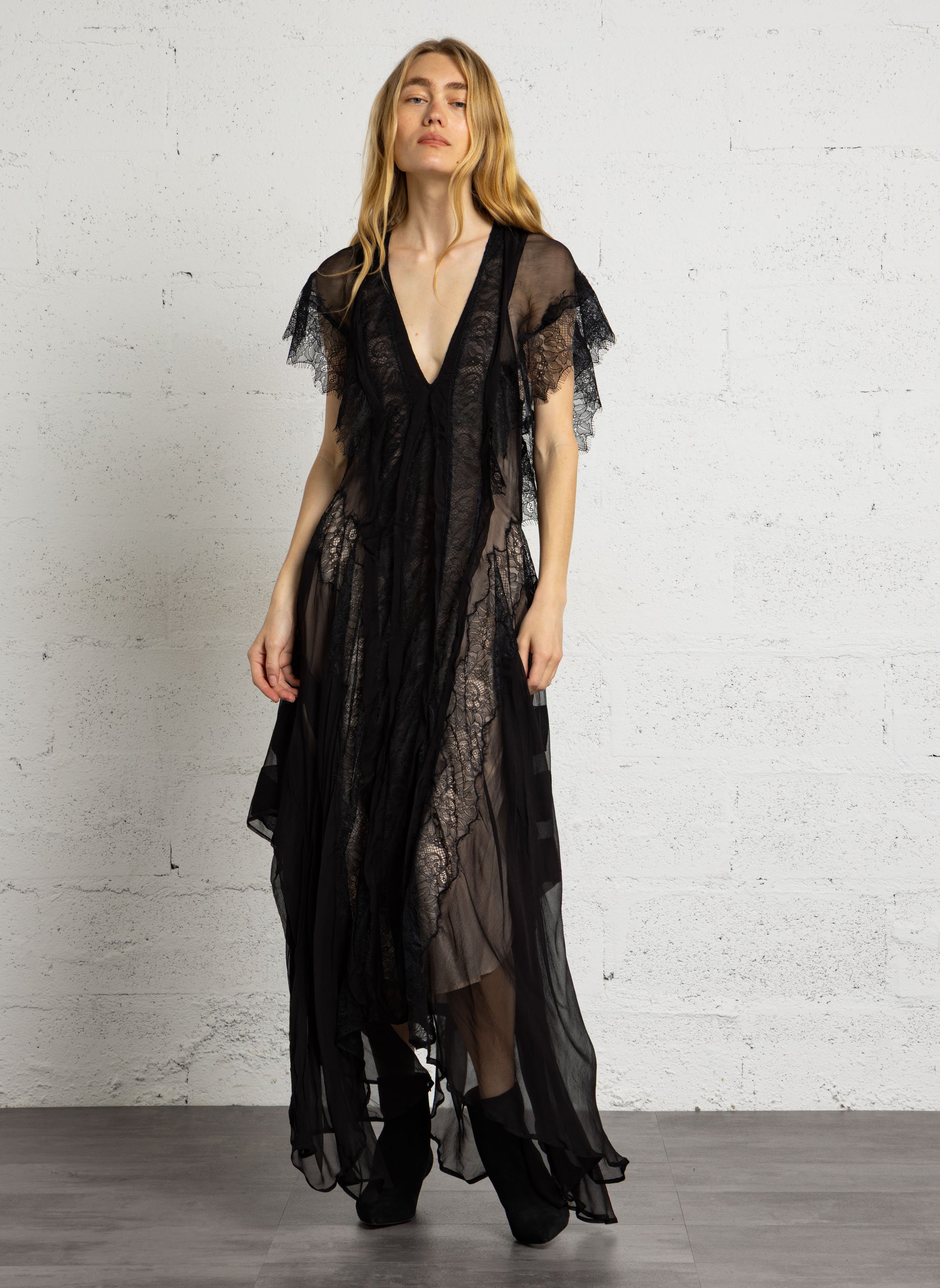 Lederstiefeletten ANTHOLOGY PARIS Schwarz