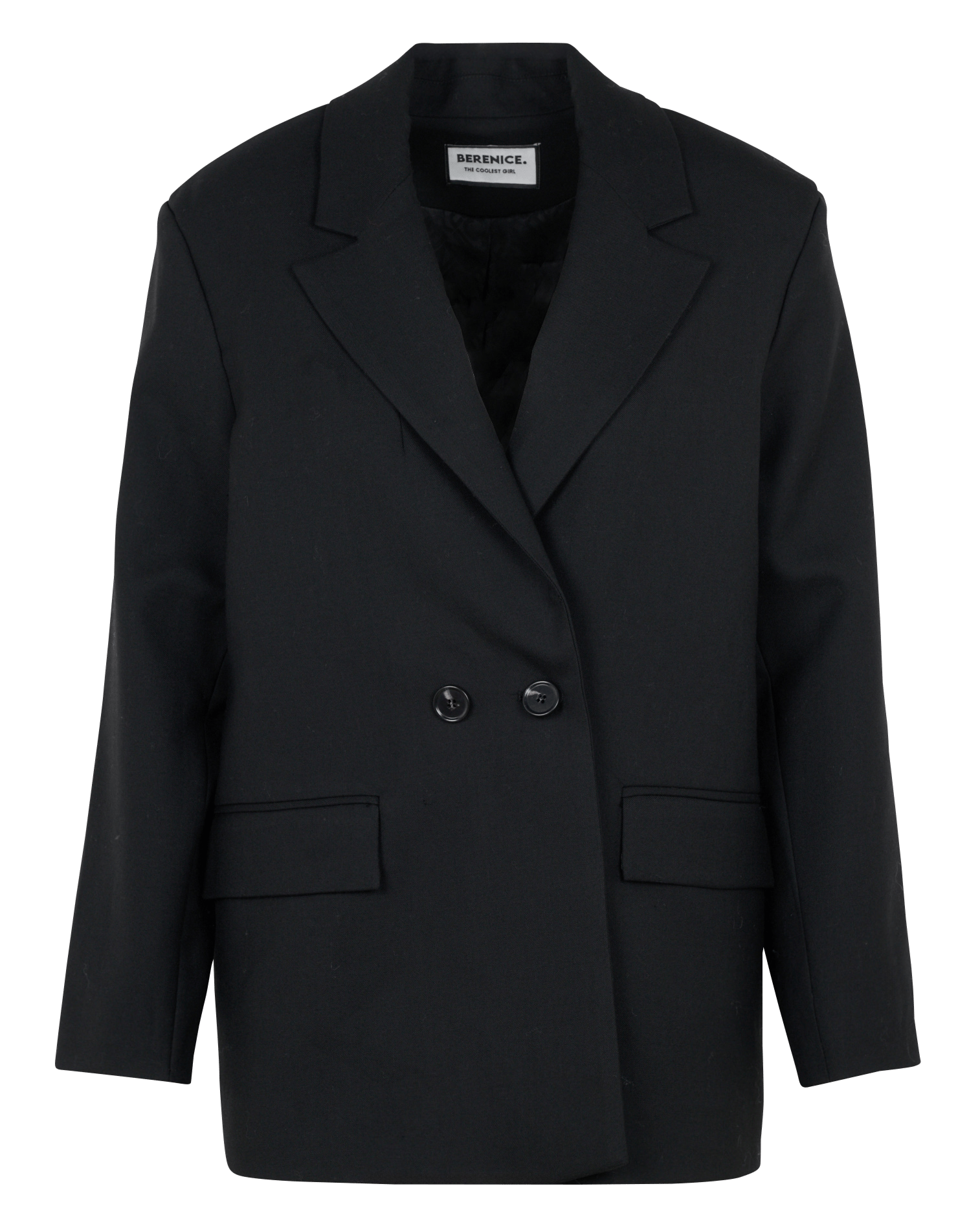 Veste tailleur droite unie BERENICE Noir
