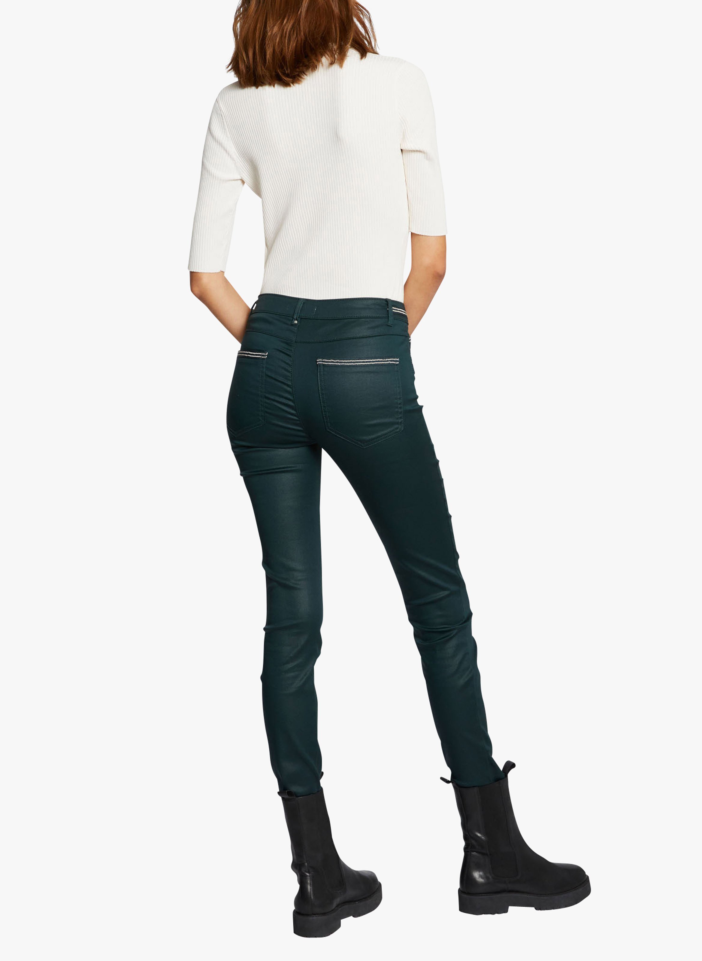 Gecoate, slim-fit broek MORGAN Groen