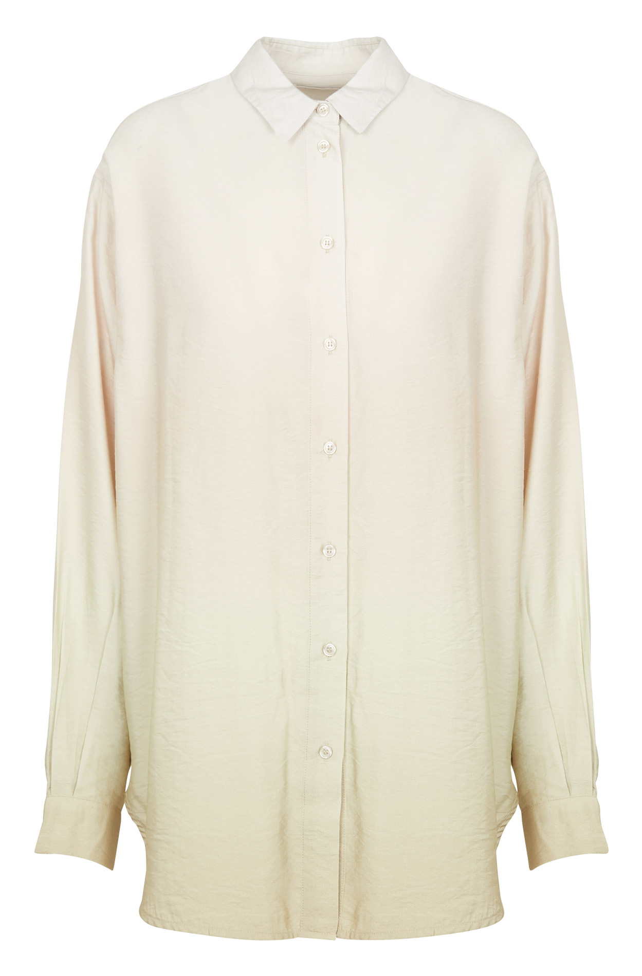 Tie-dye print shirt with classic collar SAMSOE SAMSOE Beige
