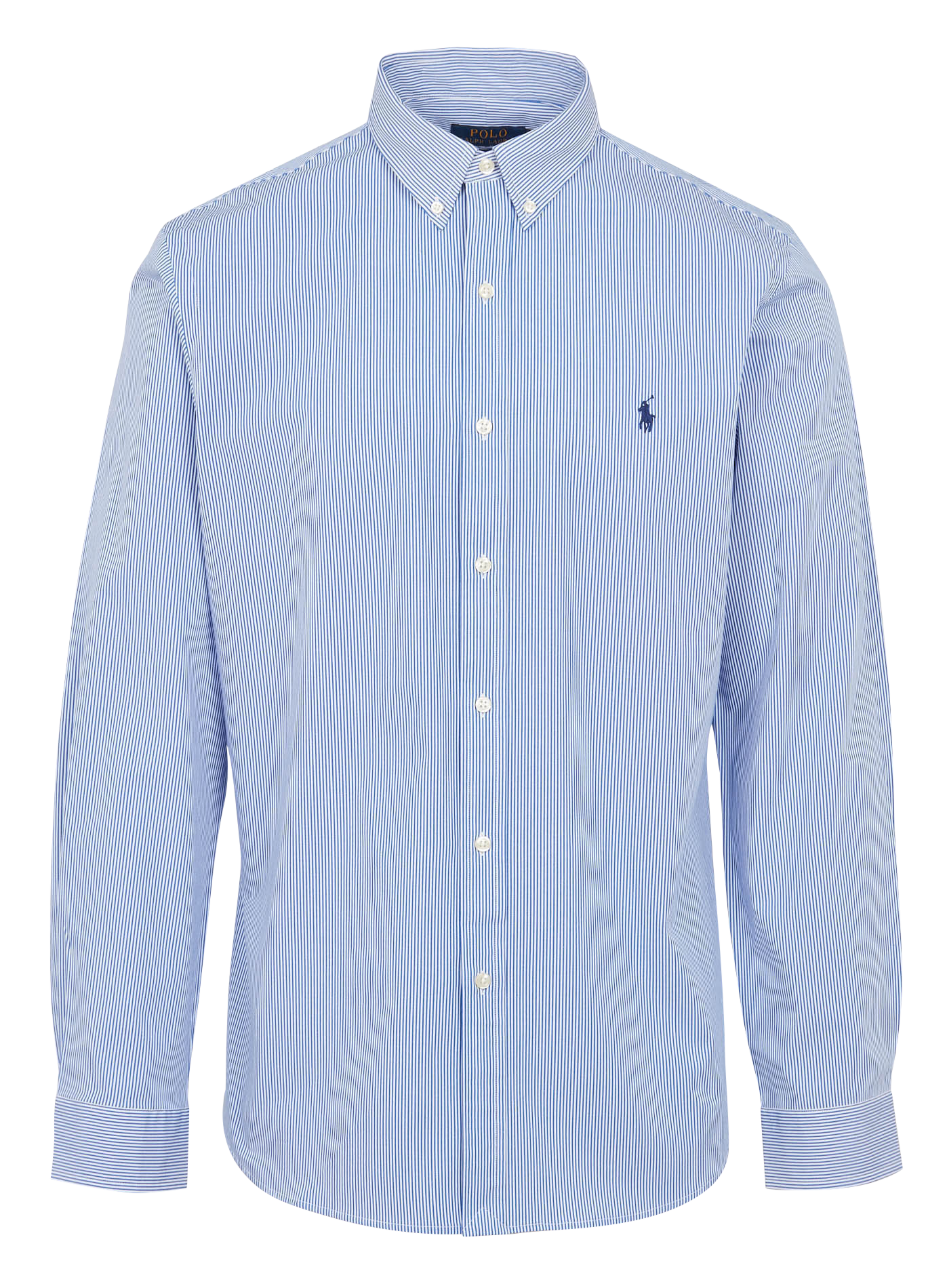 Hemd aus Baumwoll-Mix mit Button-down-Kragen POLO RALPH LAUREN Blau