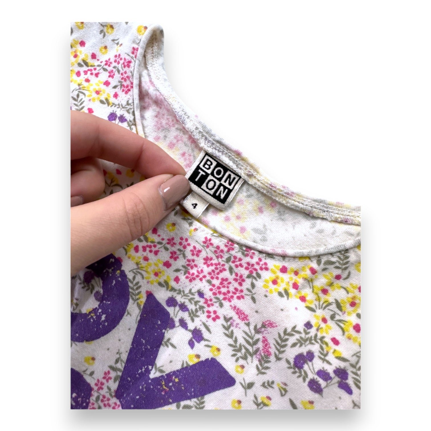 Pink kids T-shirt - 4 years BONTON - Seconde Main Pink