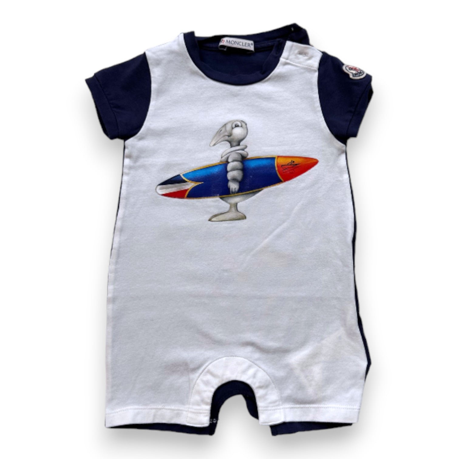 Blue baby romper - 3 months MONCLER - Seconde Main Blue