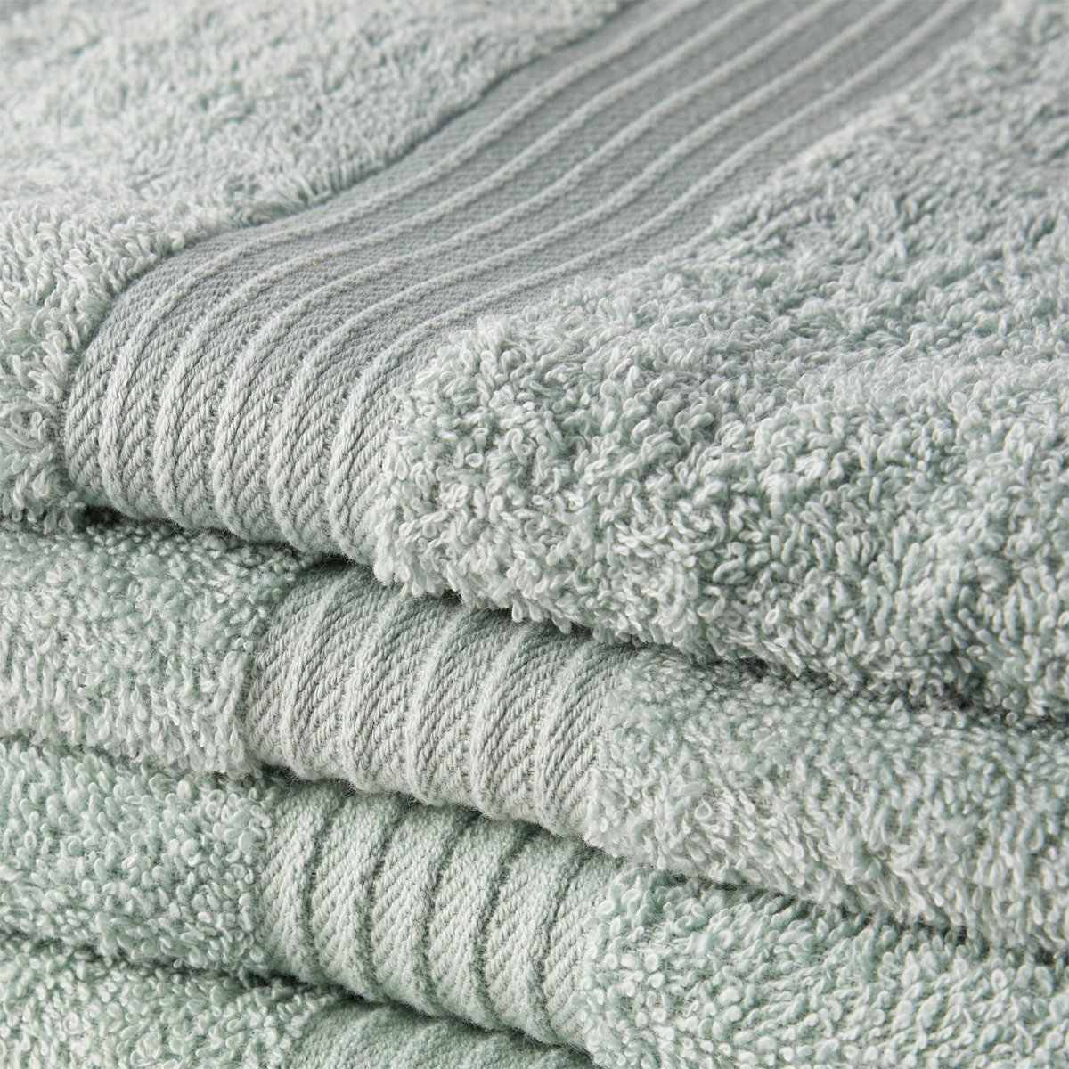 Set of 5 cotton bath towels TODAY LINGE DE MAISON Green