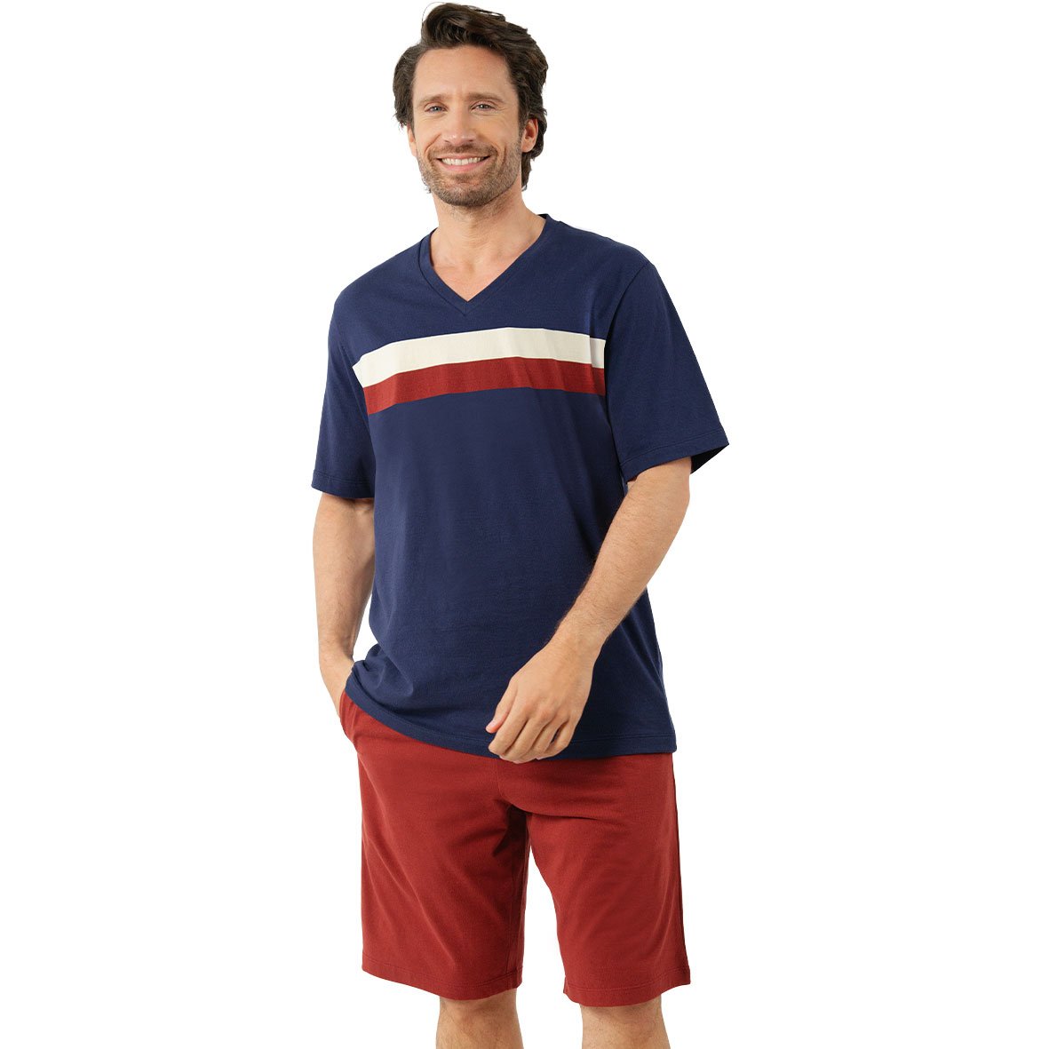 Short V-neck pyjamas EMINENCE Multicolored