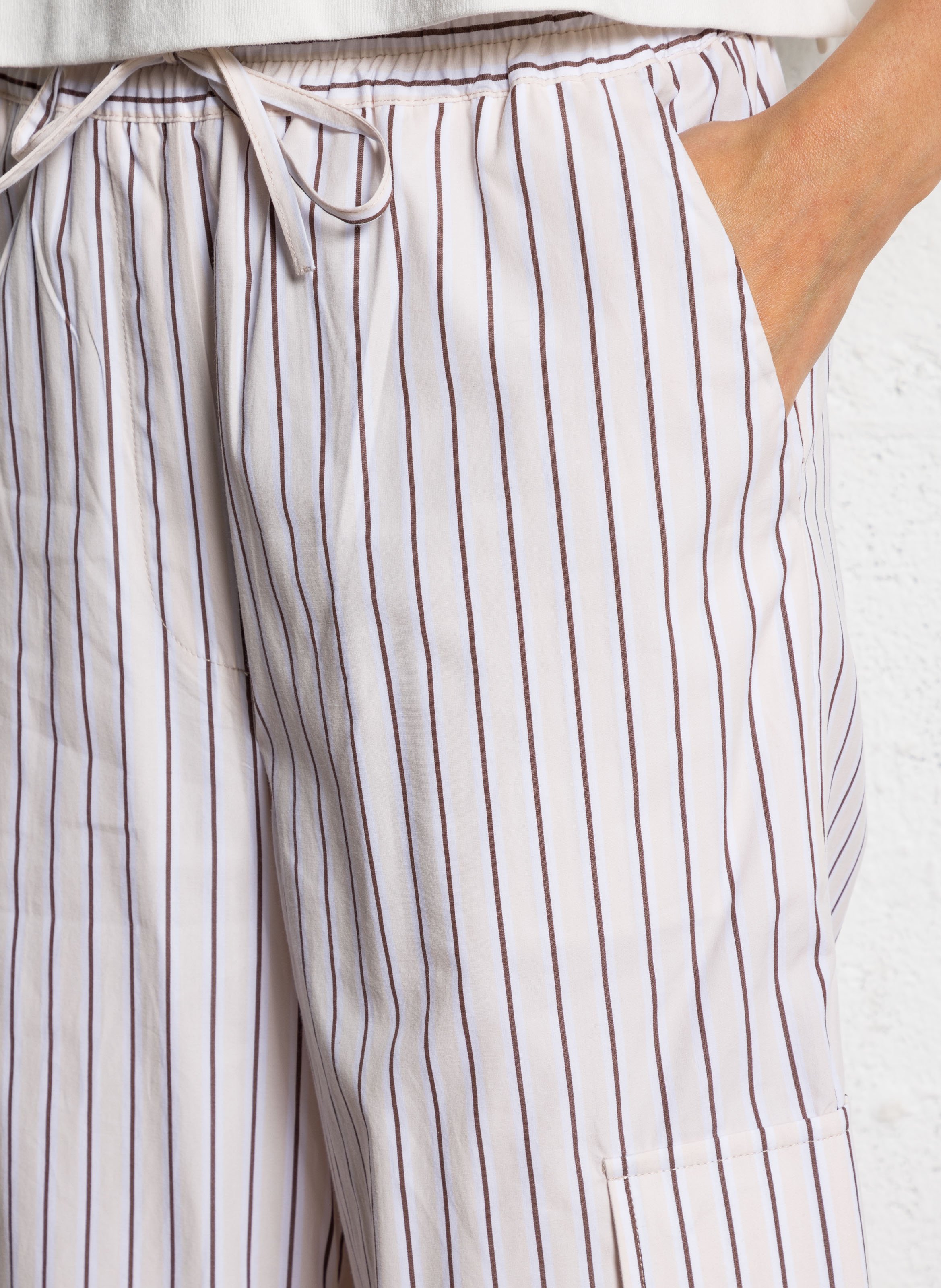 V-neck shirt with silk epaulettes MARGAUX LONNBERG Multicolored