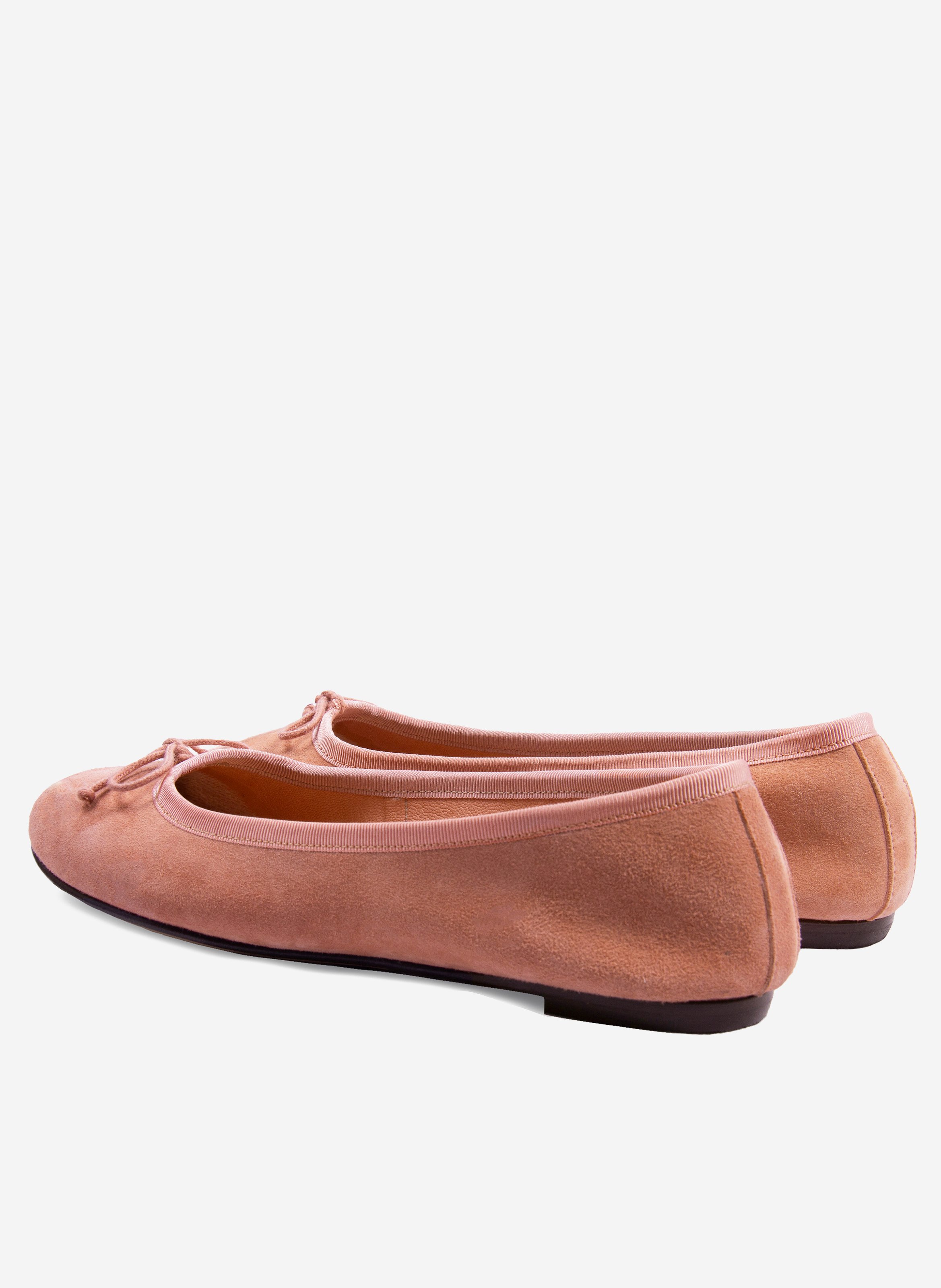 Classic suede leather ballet flats JULES & JENN Pink