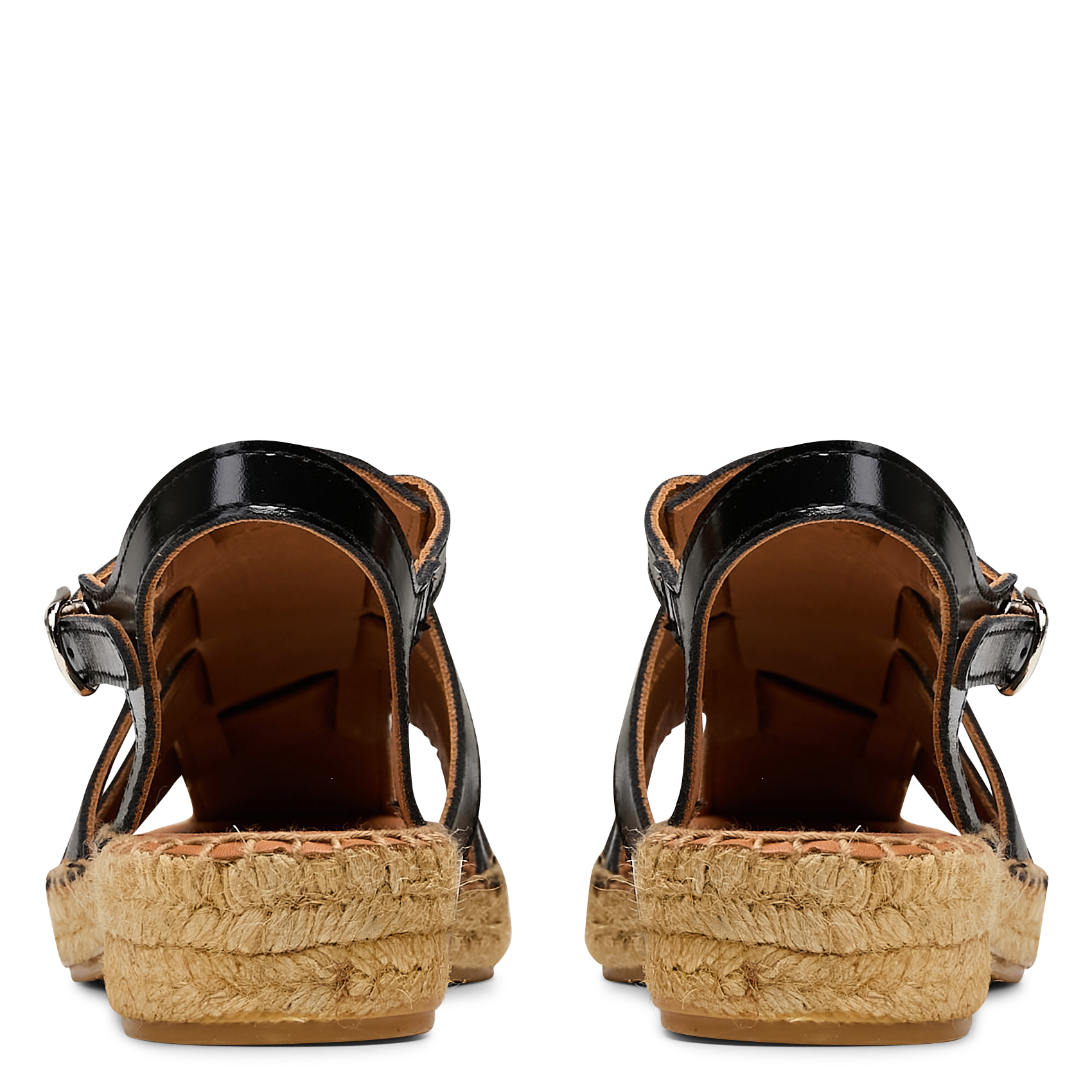 Espadrilles van leer NAGUISA Zwart