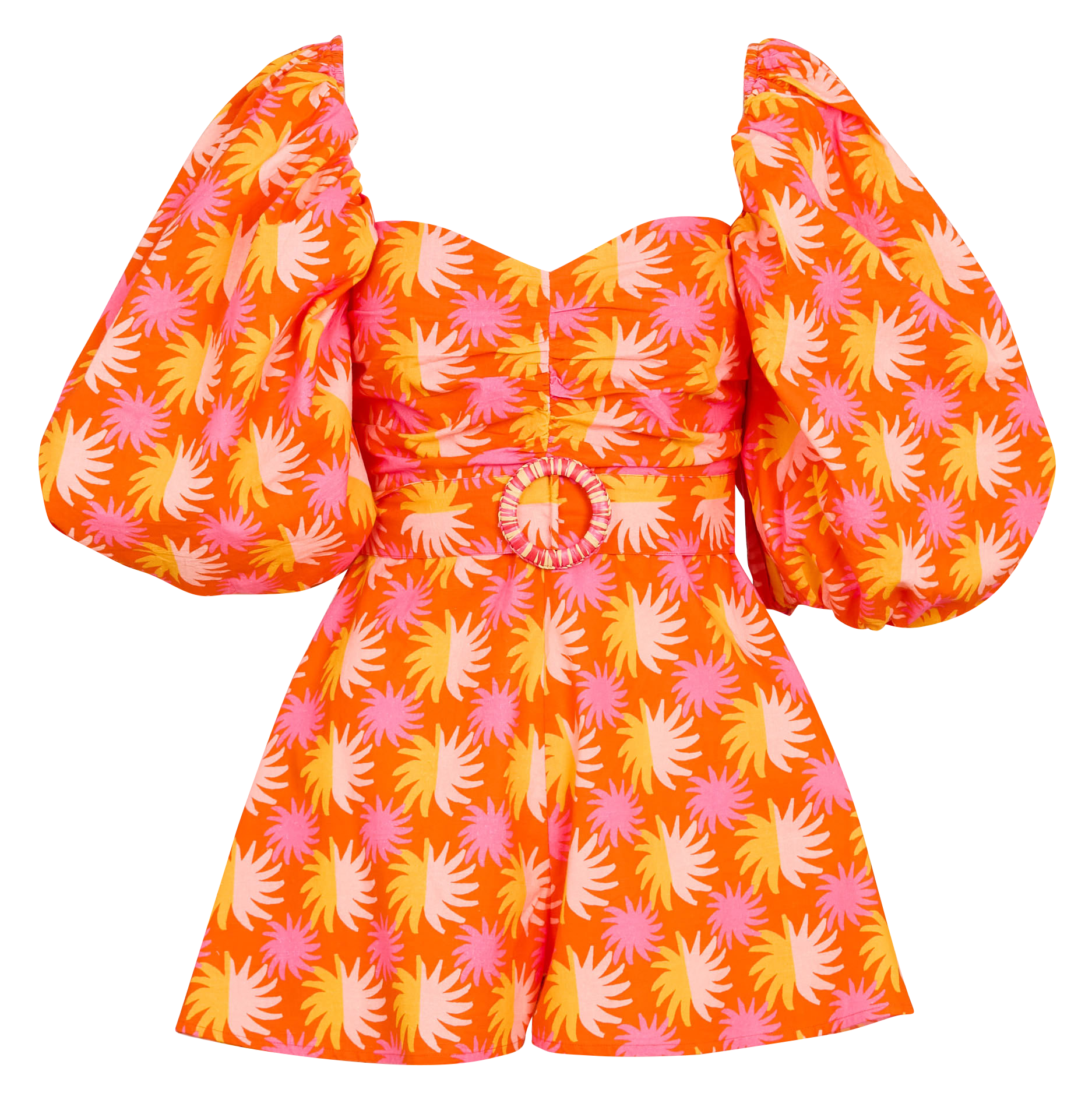 Cotton playsuit SUNDRESS Orange
