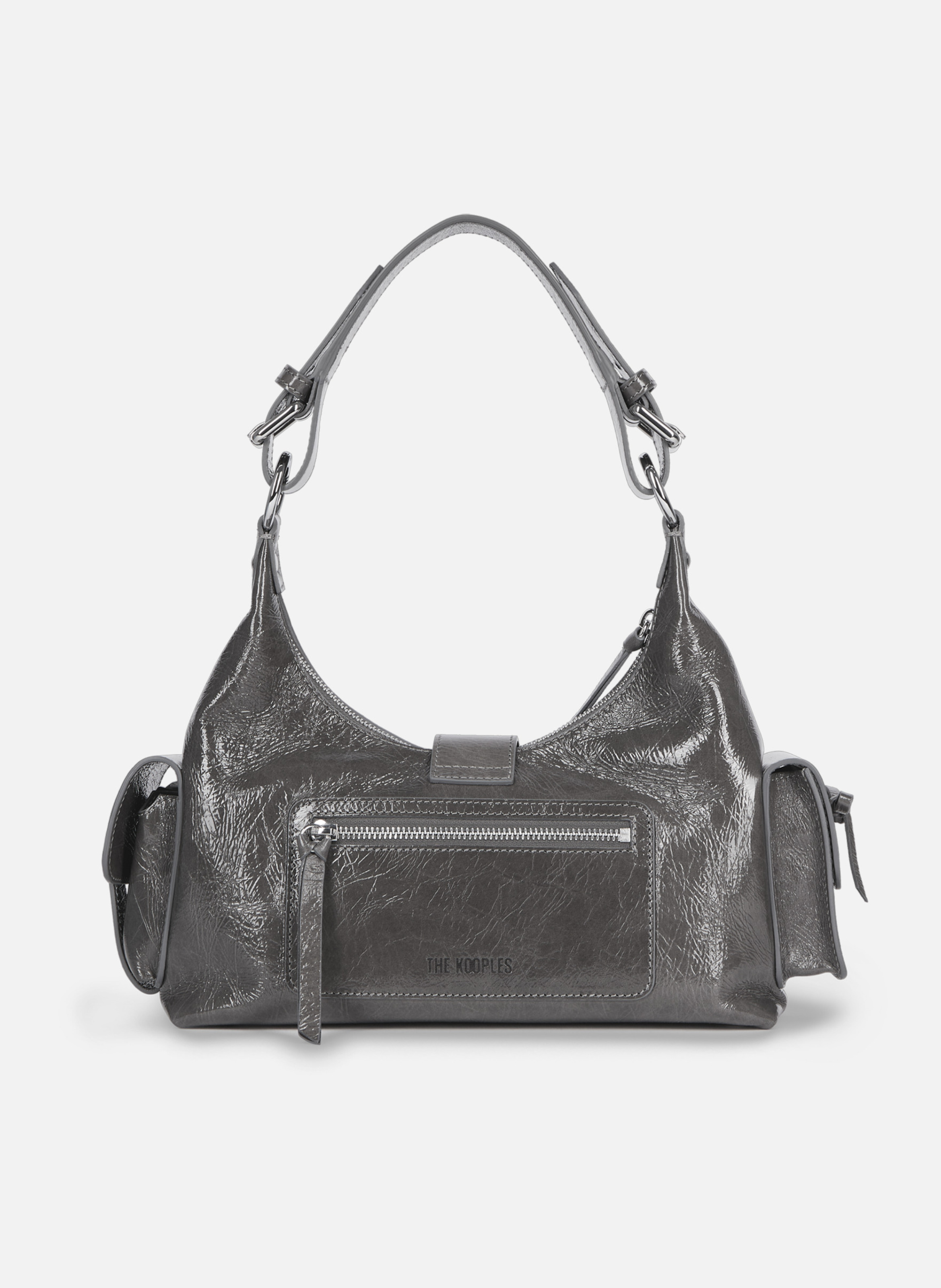Amelia leather handbag THE KOOPLES Grey