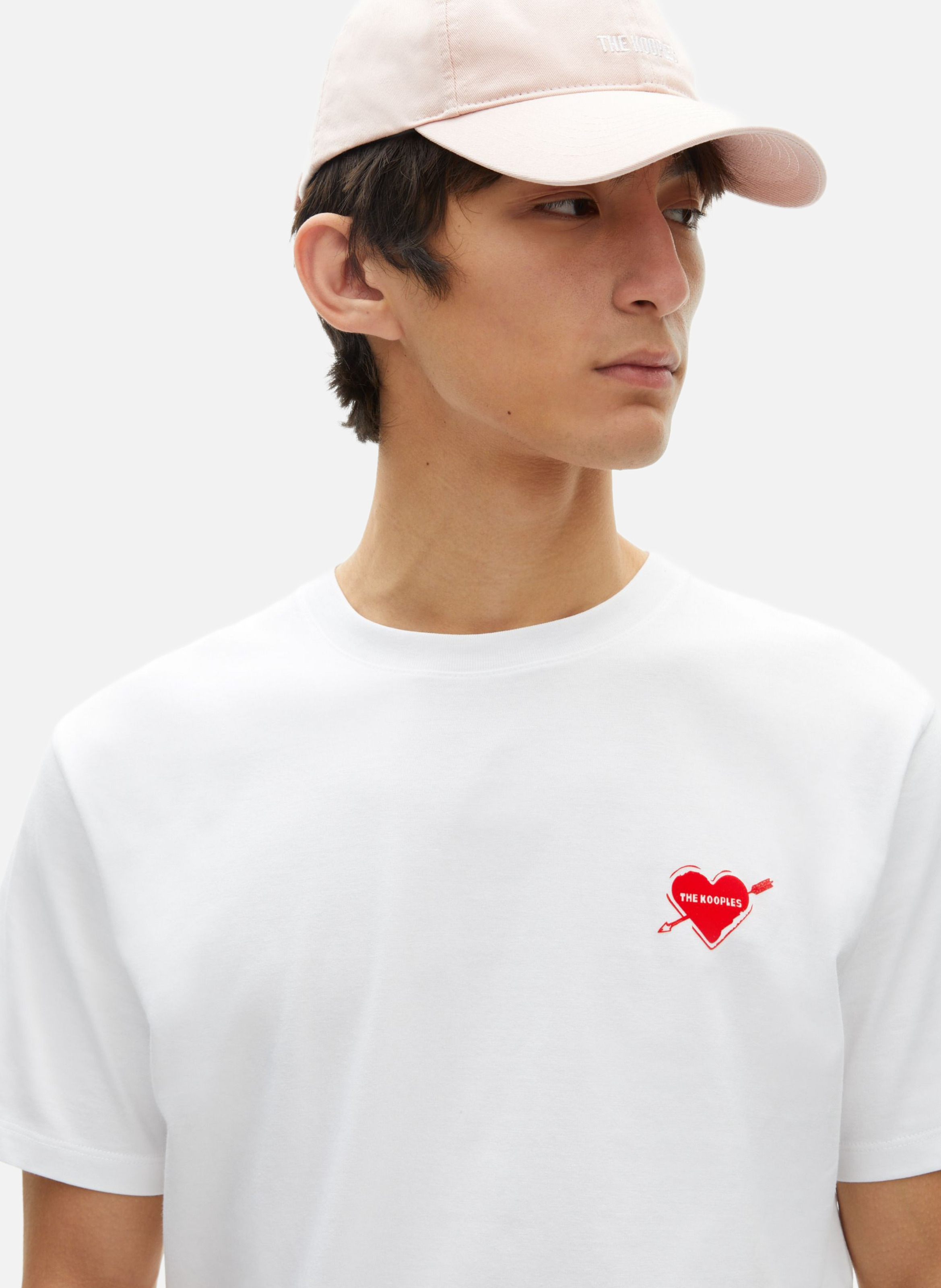 T-shirt with heart flocking THE KOOPLES White