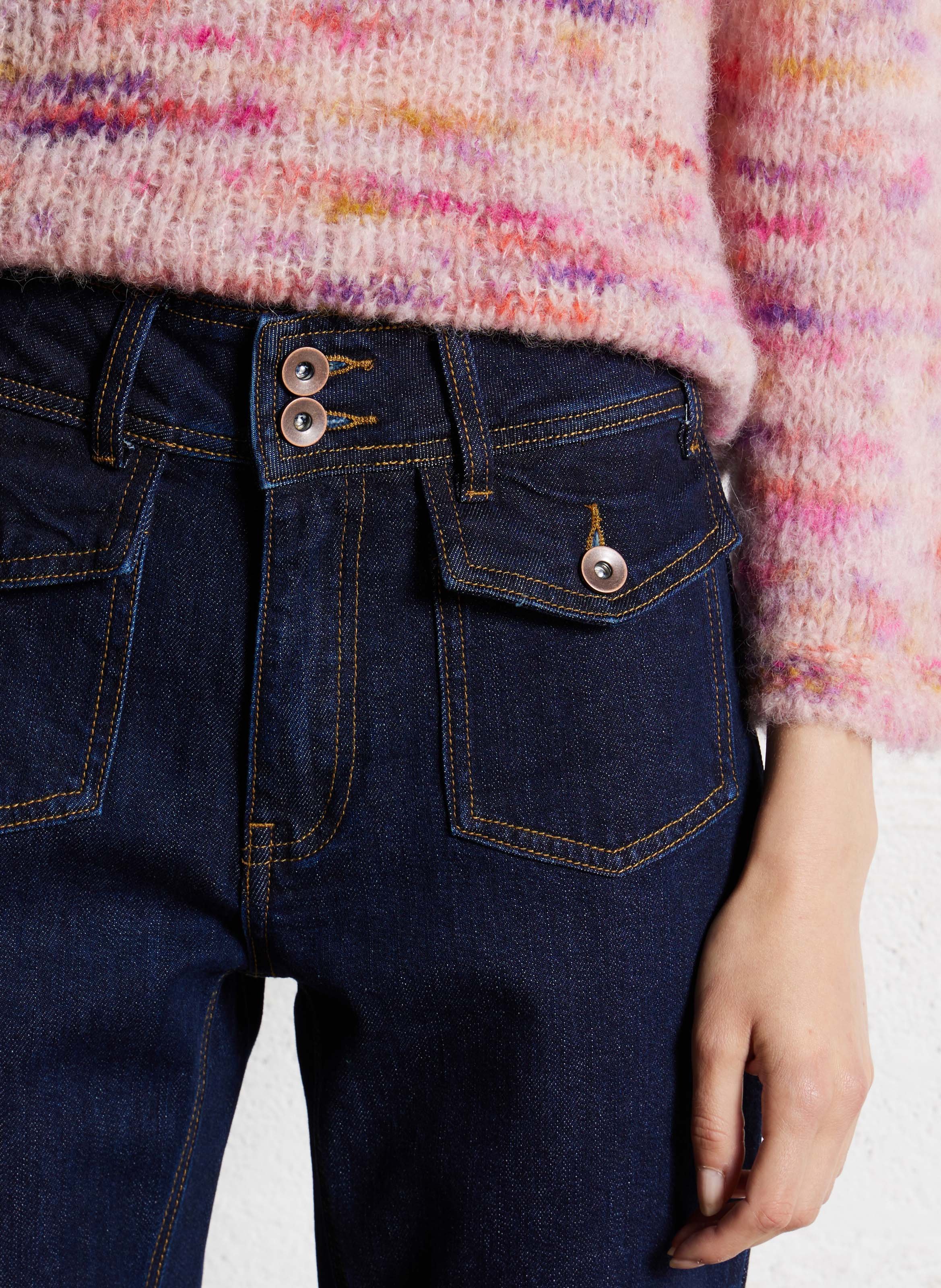 Jean flare brut à poches SUNCOO Bleu