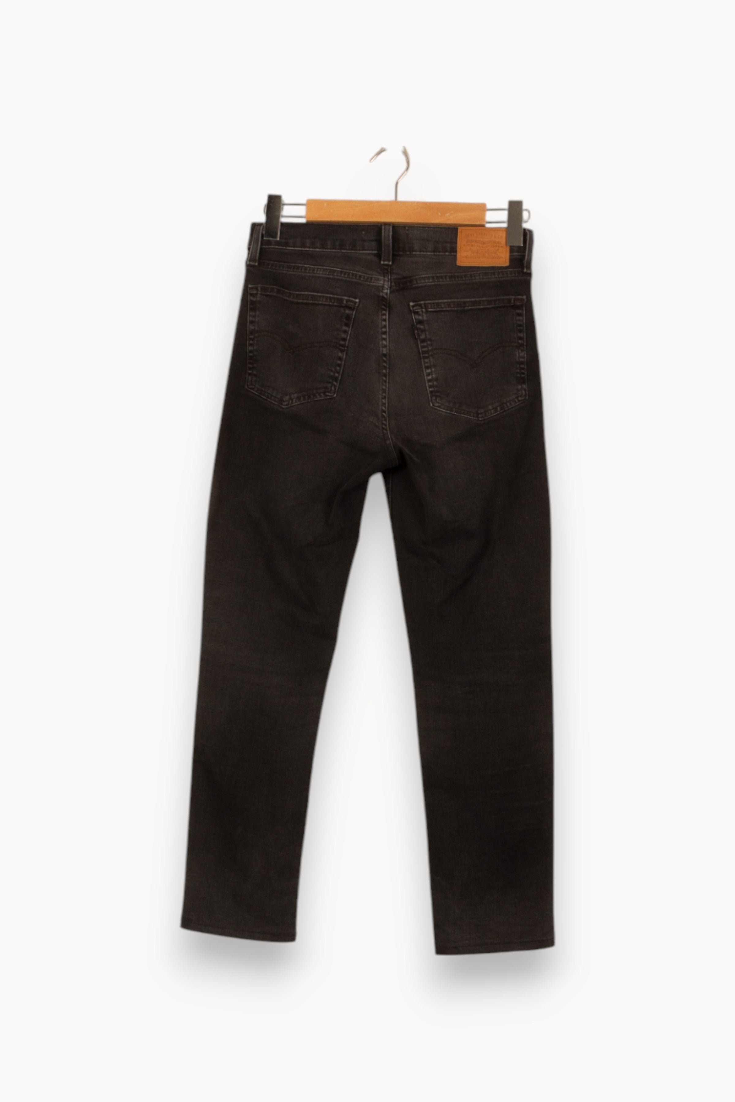 Cropped slim jeans with studs LEVI'S - Seconde main Grey