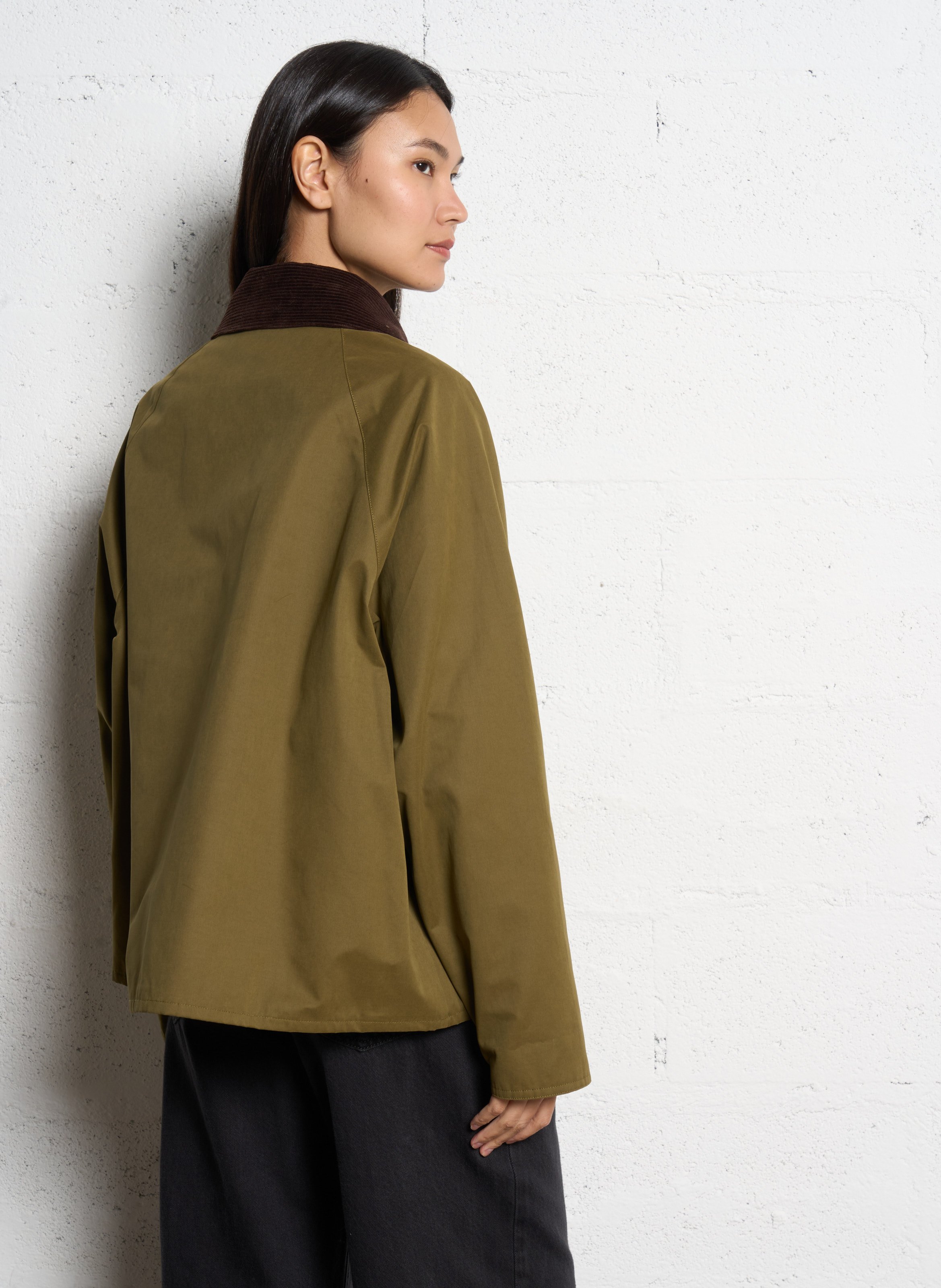 Oversized jacket with tailored collar JC SOPHIE Green
