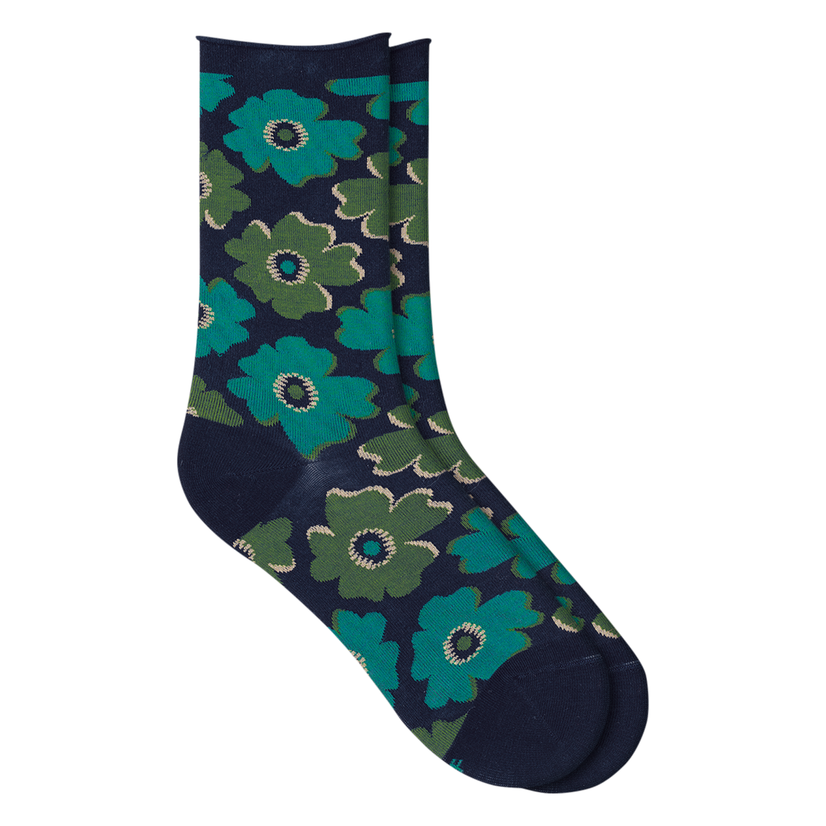 Printed cotton-blend socks BLEUFORET