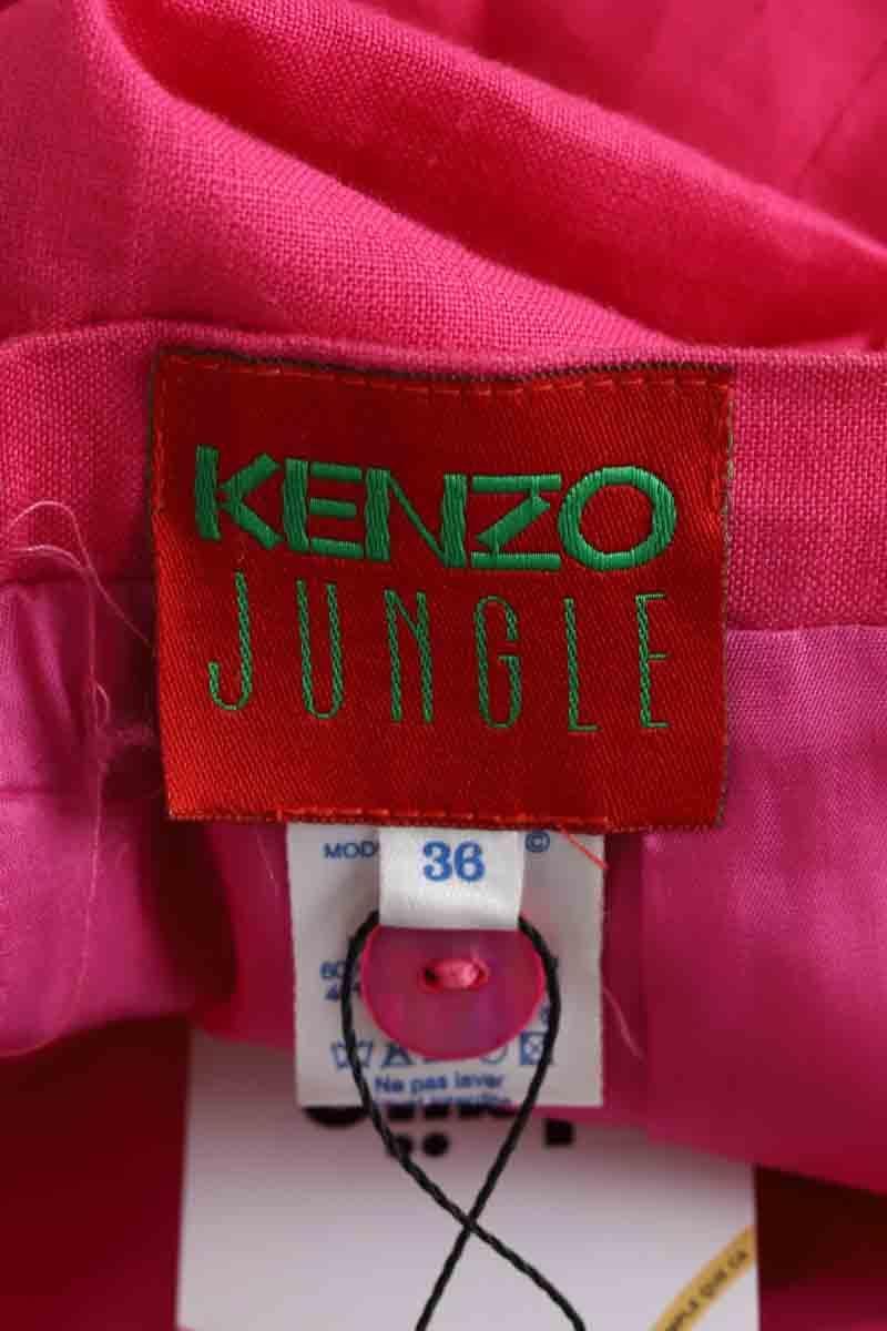 Linen mini-skirt KENZO - SECONDE MAIN Pink