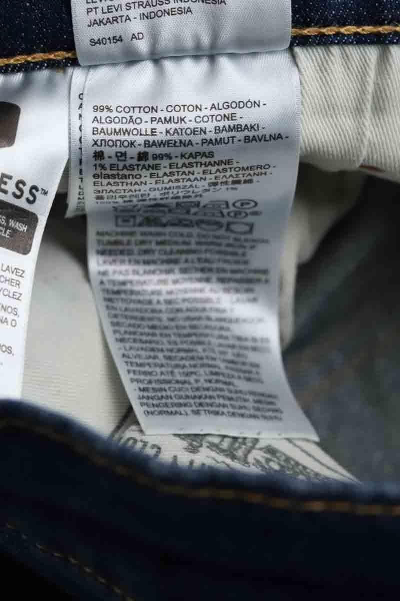 Cotton straight jeans LEVI'S - Seconde main Blue