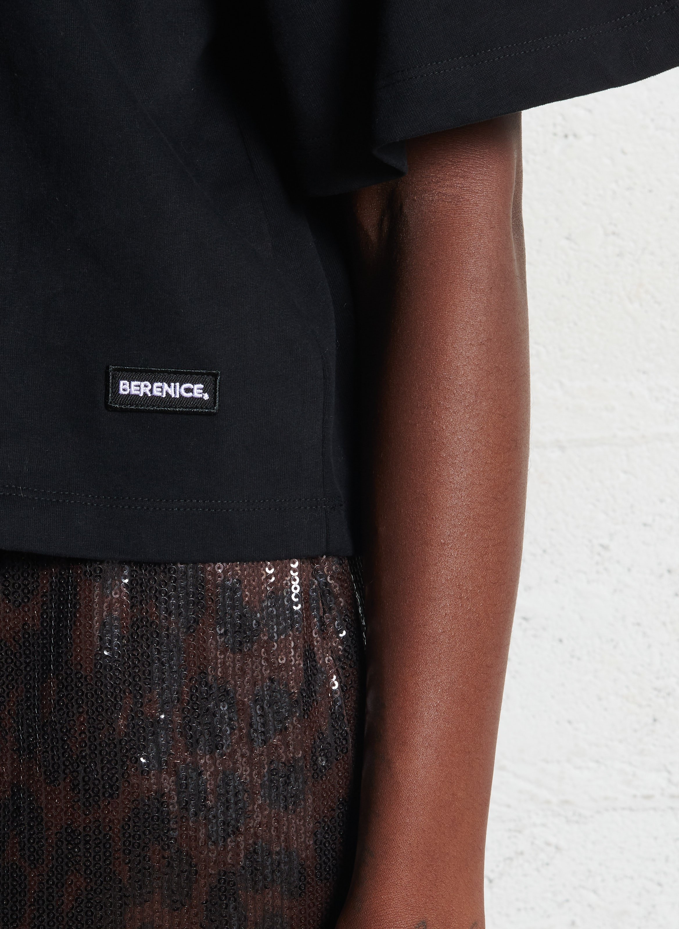 Korte rok met lovertjes BERENICE Veelkleurig