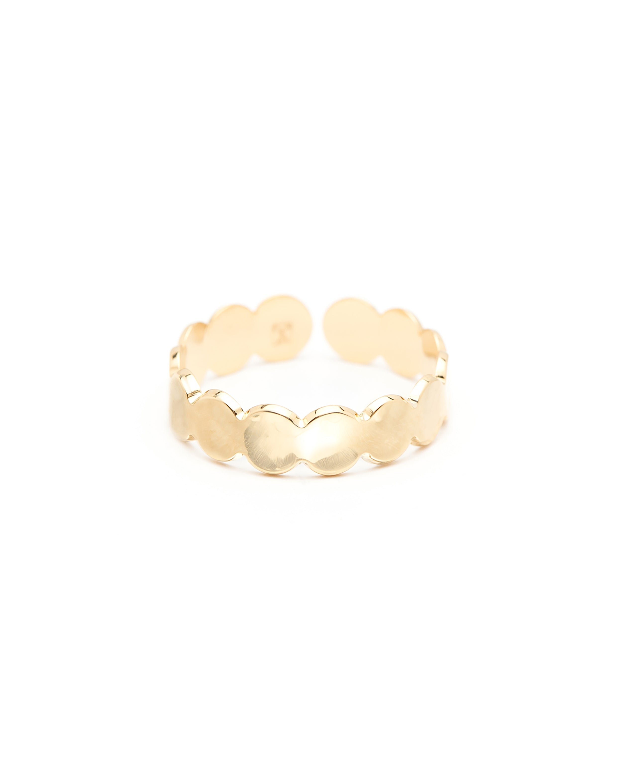 Hammered gold-plated ring MONSIEUR SIMONE Golden