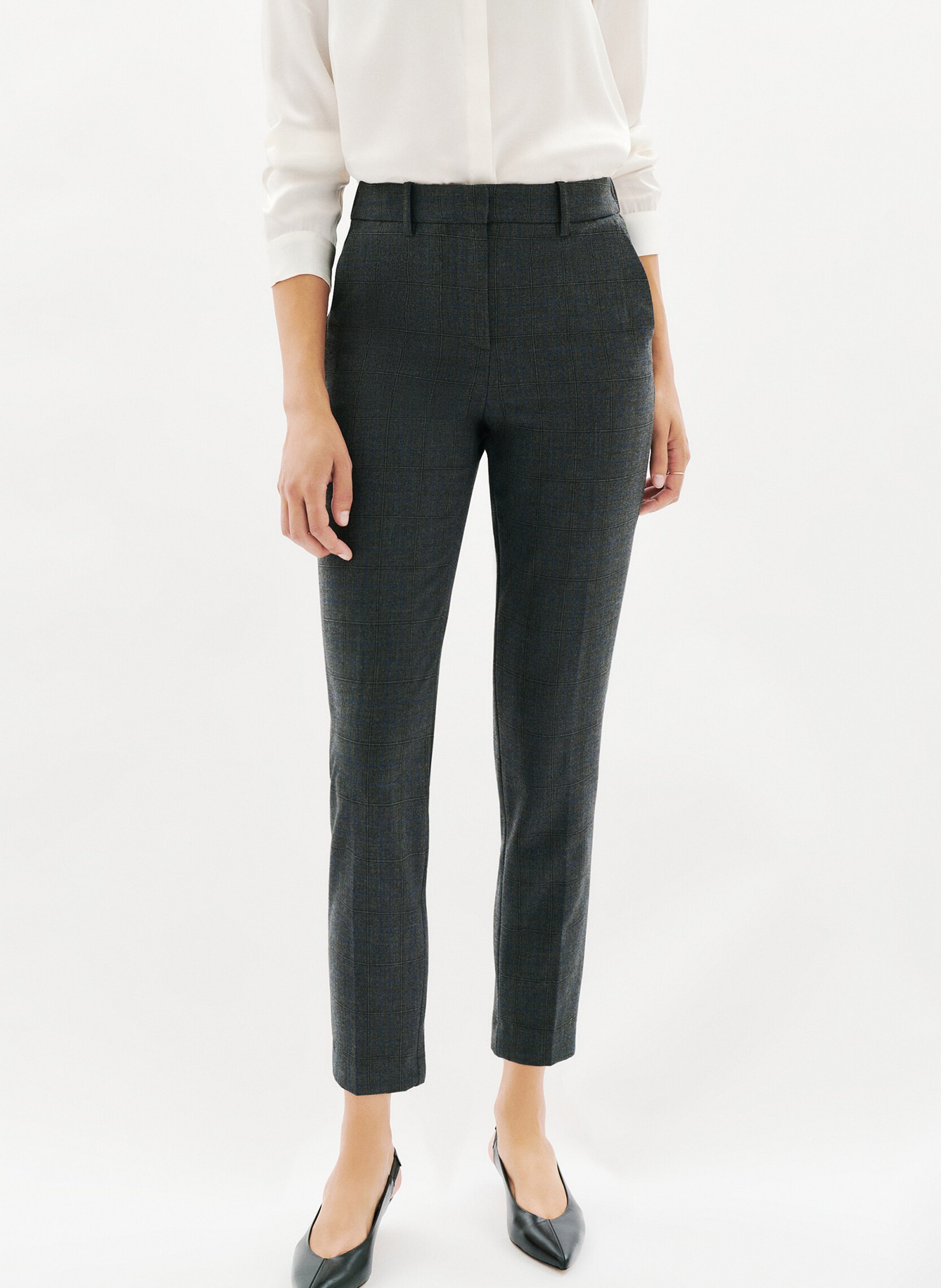 Pantalon droit  CAROLL Gris